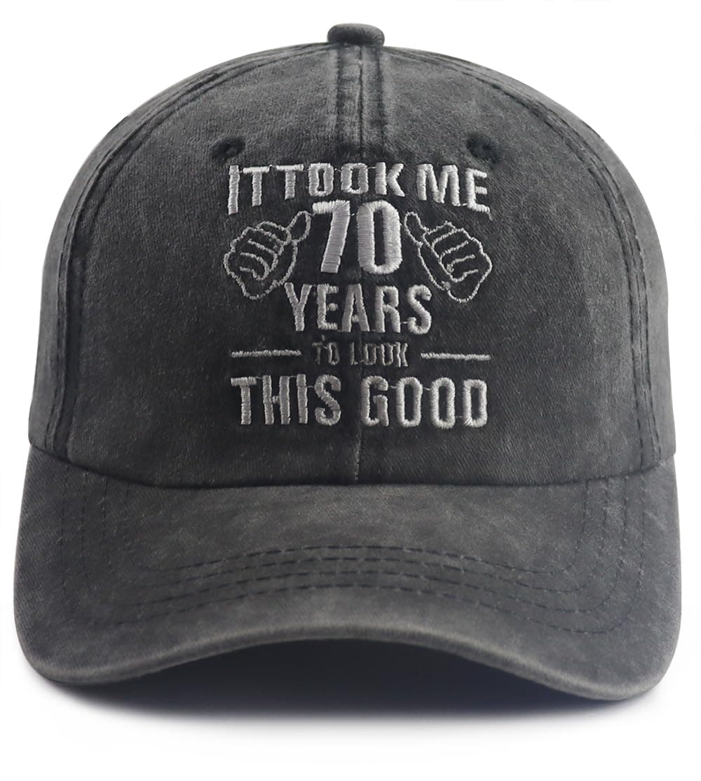 It Took Me 70 Years to Look This Good Hat for Women Men, Funny Adjustable Embroidery 70th Birthday Baseball Cap