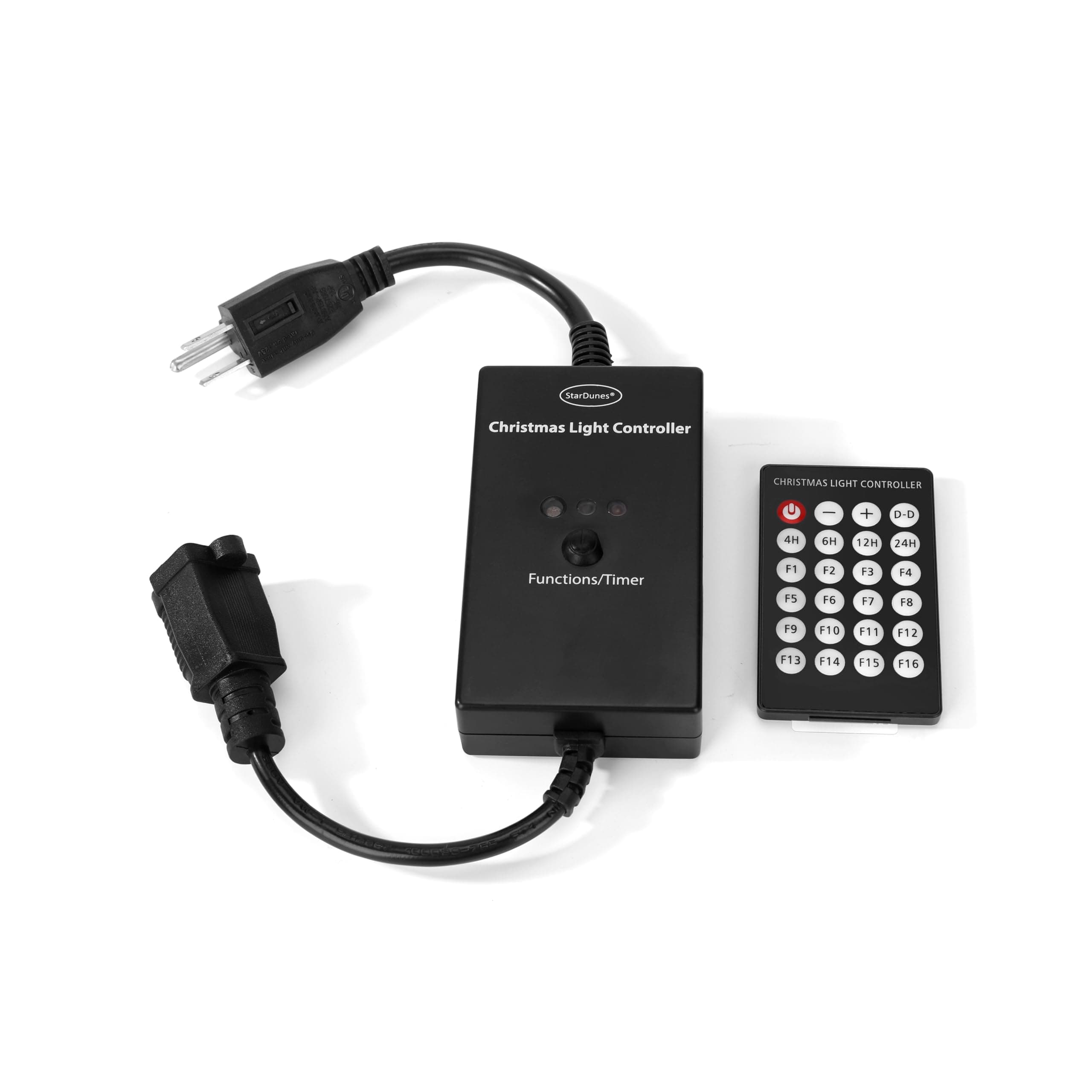 Christmas Light Controller - Clearance Sale 16 Dazzling Flash/Fade Functions, 5 Timer Functions, Full Function Remote