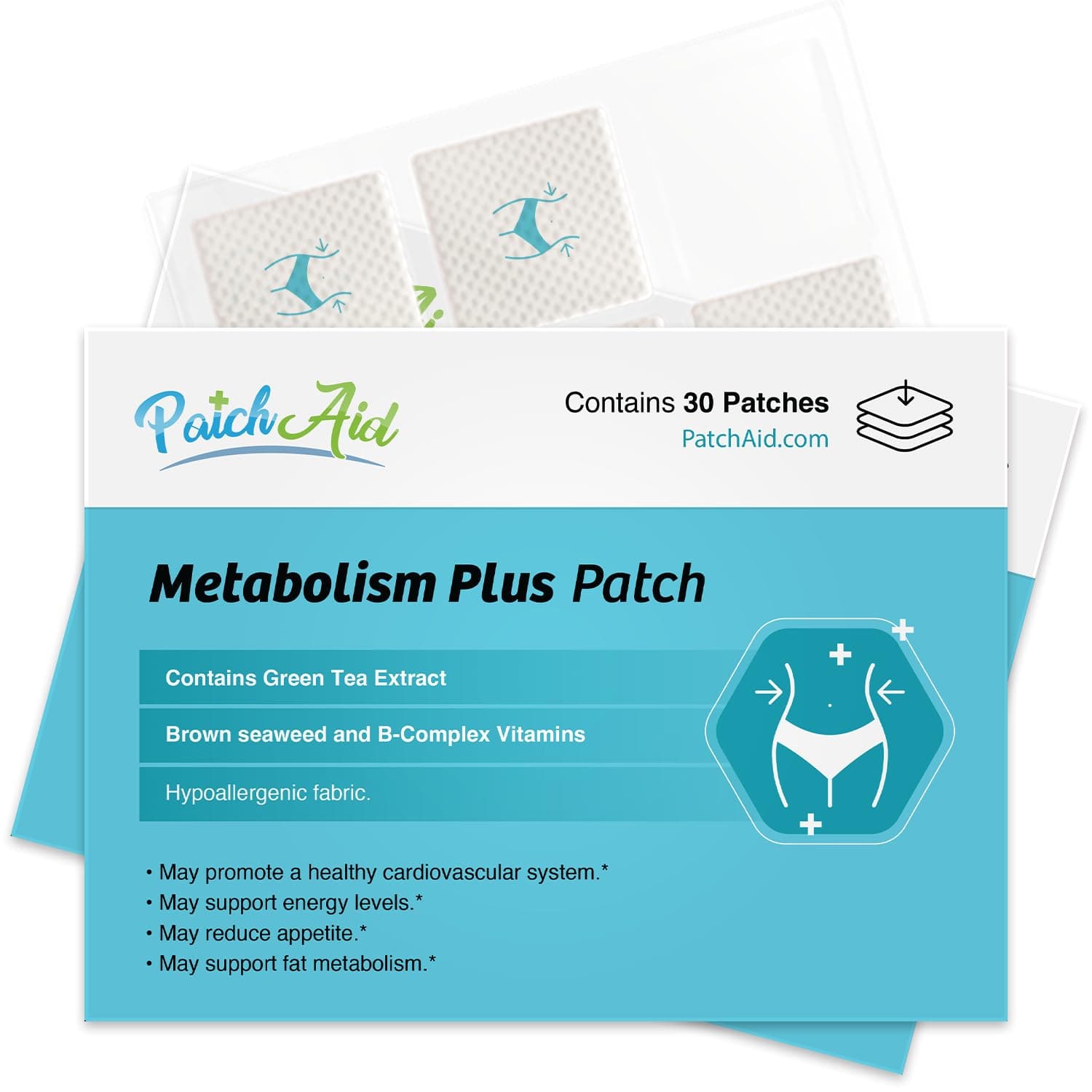 Metabolism Plus with Garcinia Cambogia Patch by PatchAid (30-Day Supply) (White)