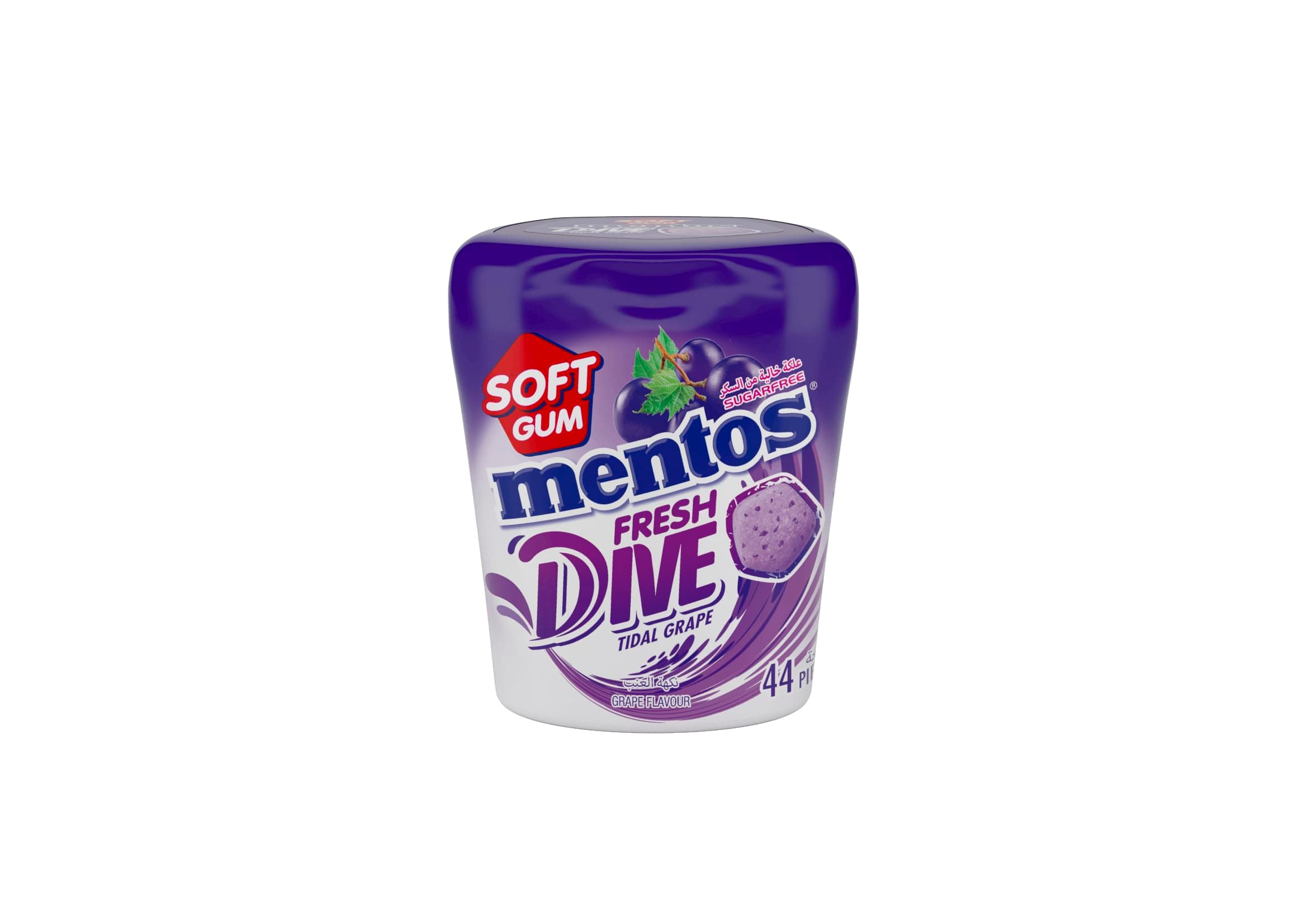 Fresh Dive Soft Gum - Grape Flavor - 44pcs