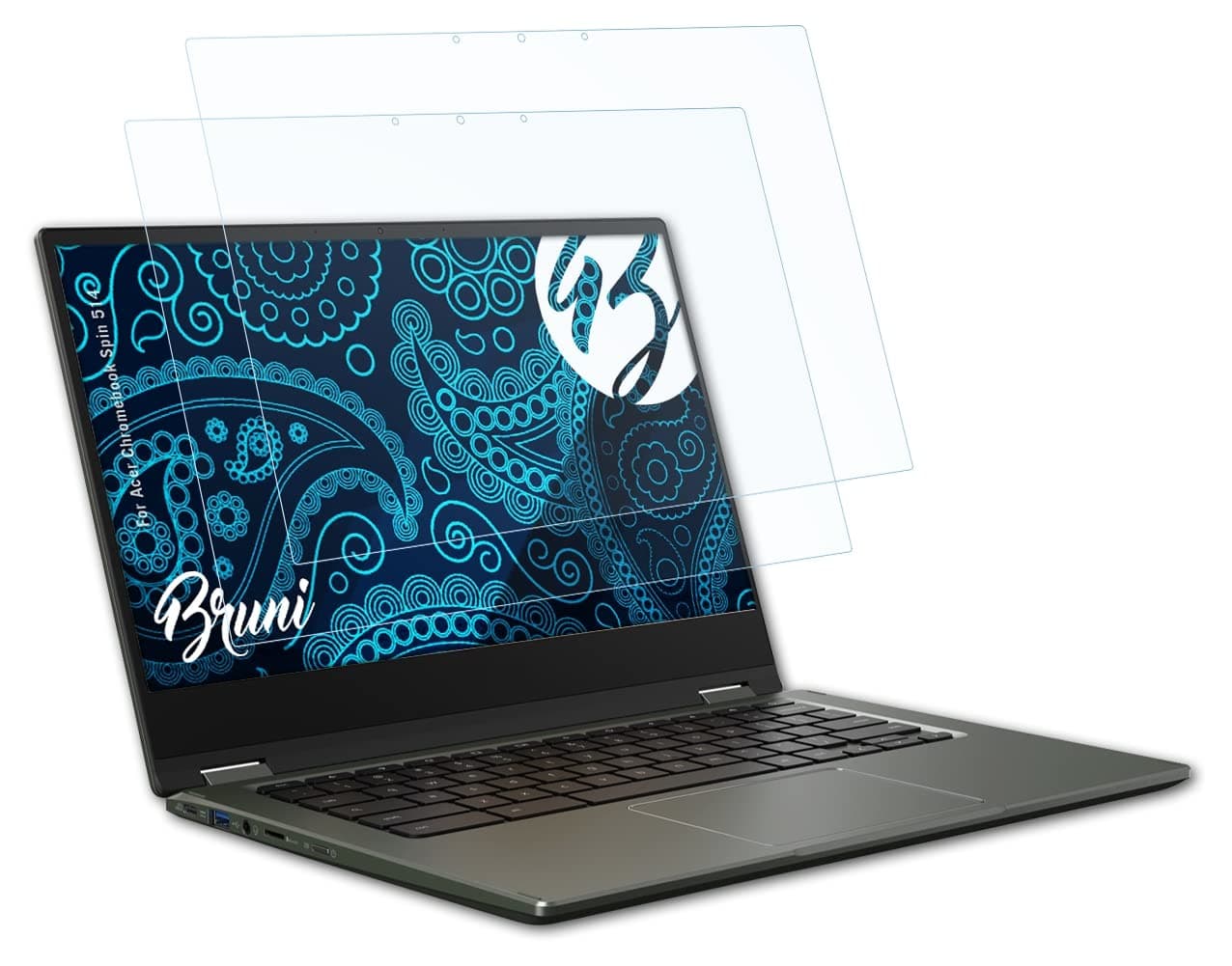 BruniScreen Protector compatible with Acer Chromebook Spin 514 Protector Film, crystal clear Protective Film (2X)
