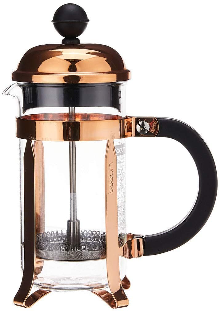 Copper , 0.35 L (12 oz) : Bodum CHAMBORD Coffee Maker, 0.35 L/12 oz - Copper