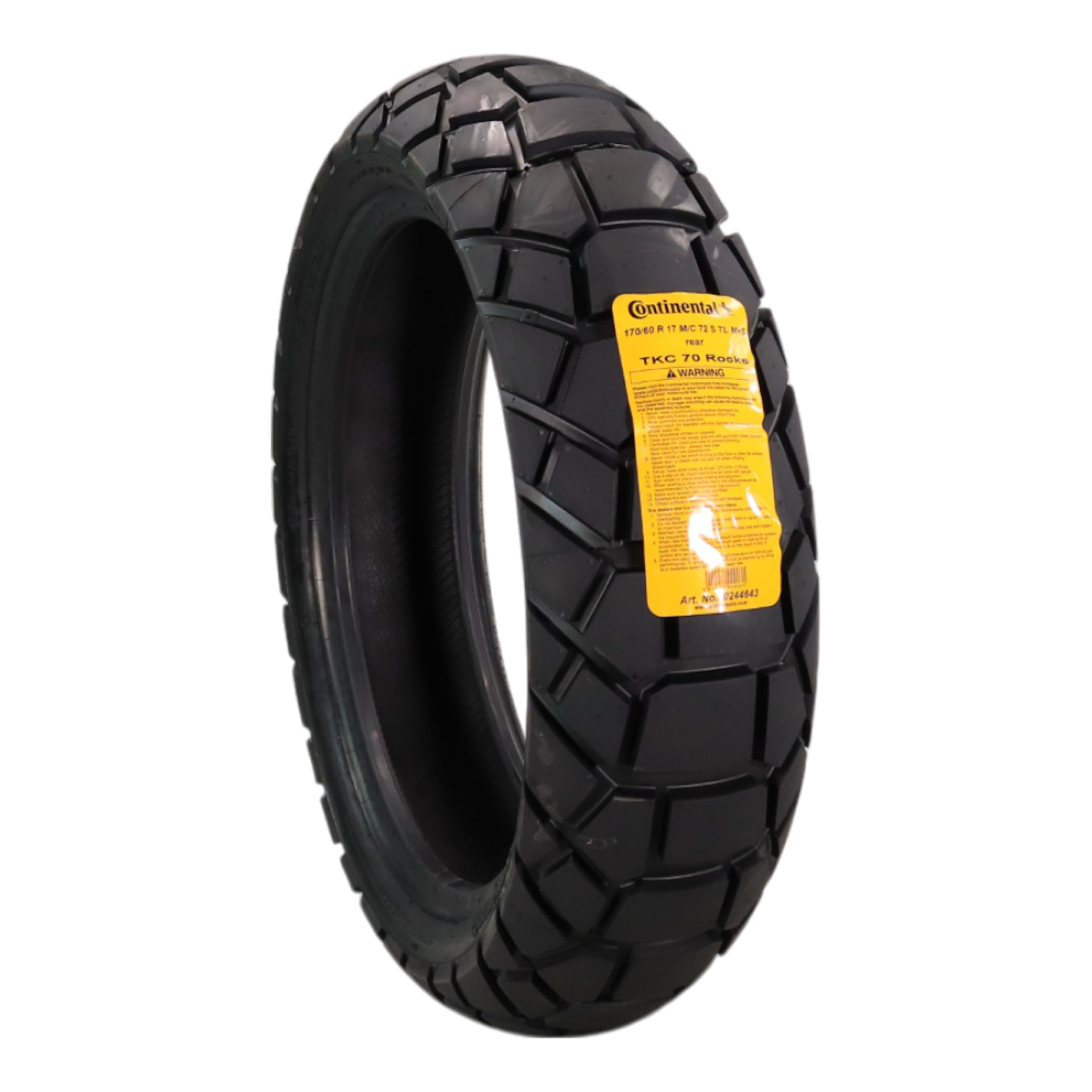 TYRE CONTINENTAL TKC 70 ROCKS 170 60 R17 M/C 72S TL M+S NO-3PMSF FOR MOTORBIKES