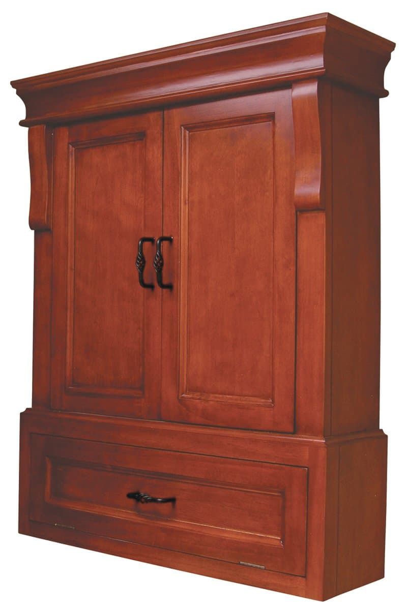 NAC02633 Naples Wall Cabinet, Warm Cinnamon
