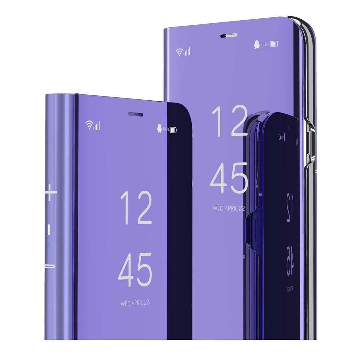 Flip Case for Samsung S20 FE Mirror Design Clear View Bookstyle Protecter Shell With Kickstand Cover for Samsung Galaxy S20 FE 5G (6.5"). Flip Mirror: Purple