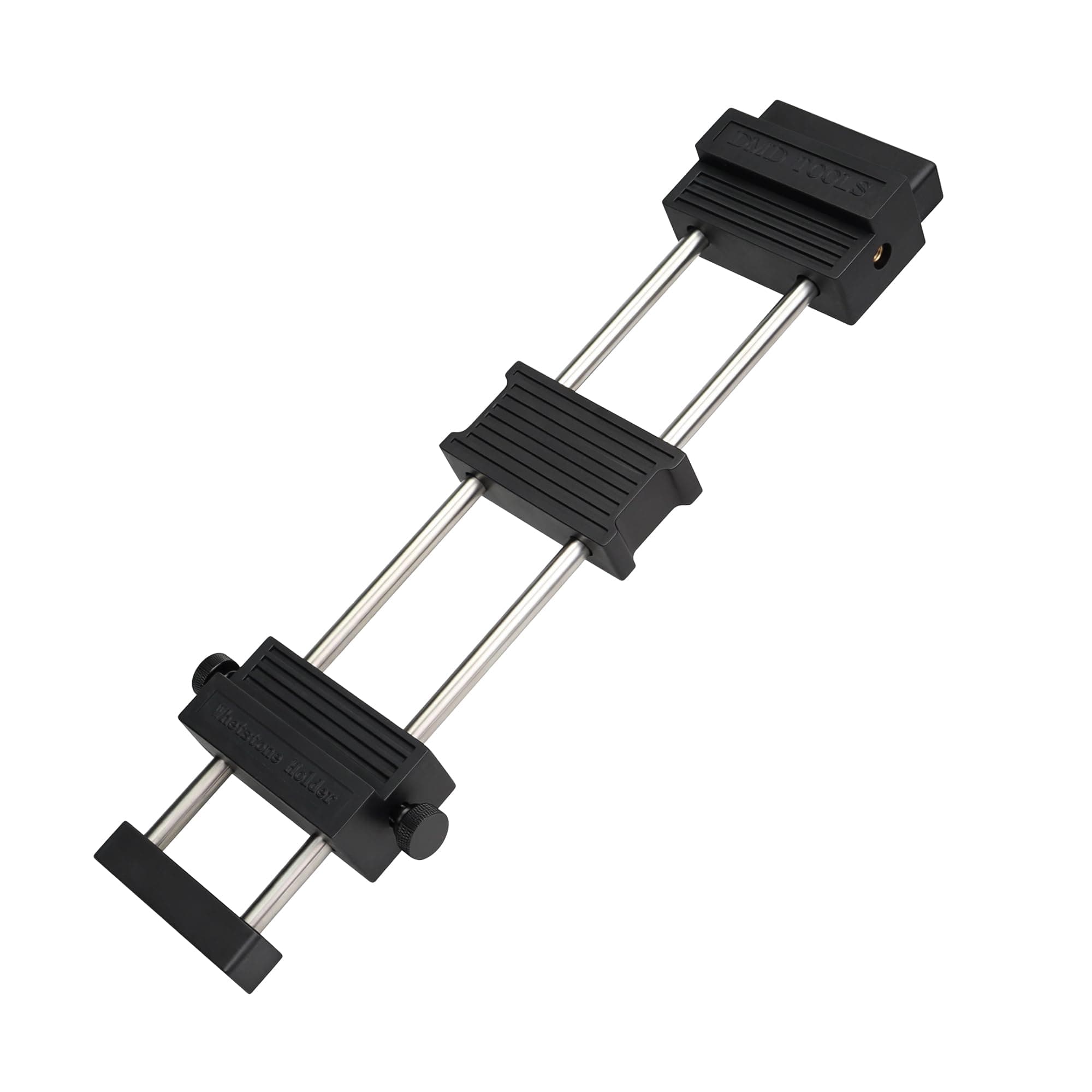 SCOTTCHEN Tabletop Only Whetstone Holder - 304 Stainless Steel Sharpening Stone Base - Adjustable Non-Slip Rubber, Rust-Proof Fits Stones 3-1/8" to 10-1/2"