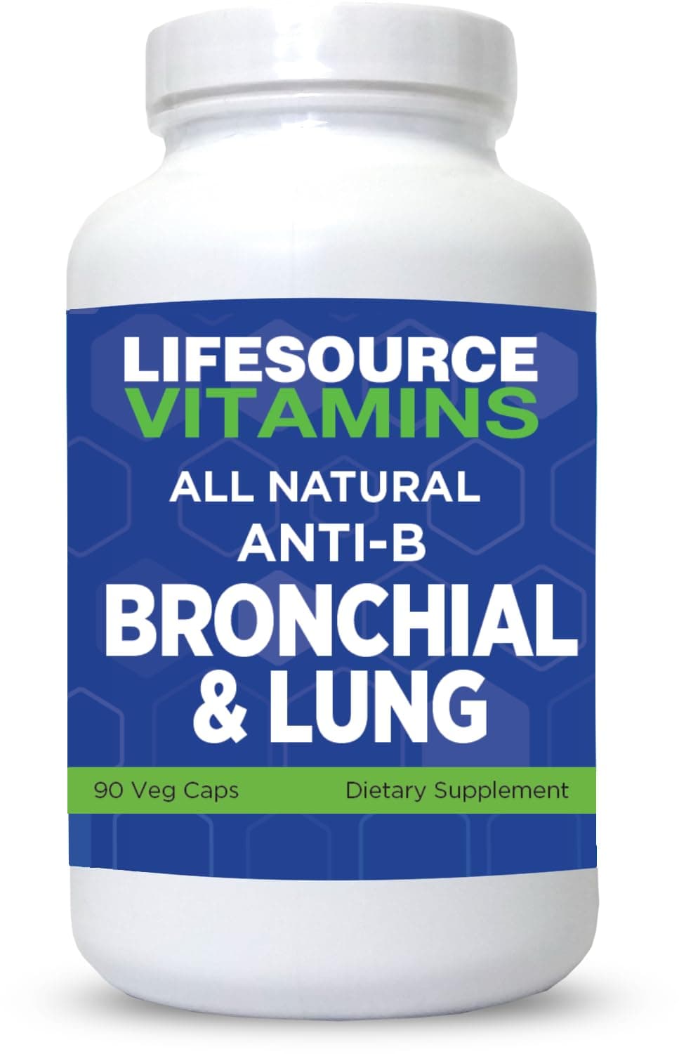 All Natural Anti-B Bronchial & Lung Support – 14 All Natural Ingredients - 90 Capsules - Proprietary Formula