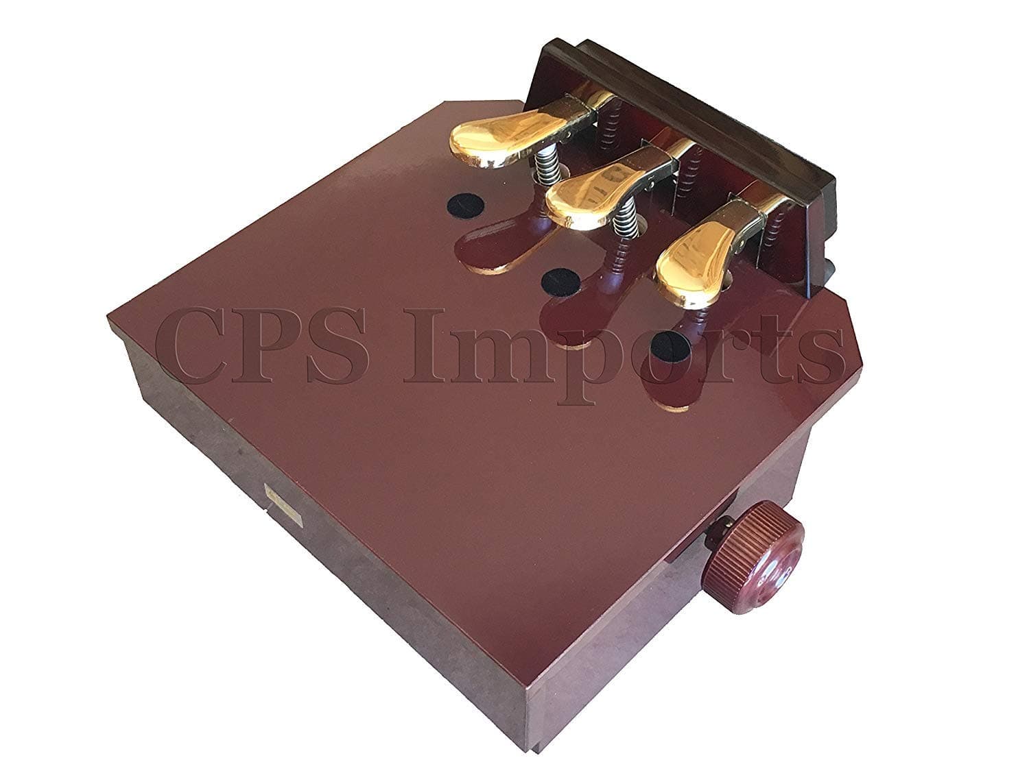 Wood Adjustable Piano Pedal Extender Bench in Walnut