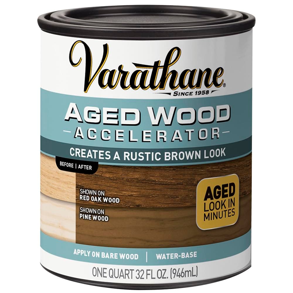 Varathane 331305-2PK Aged Wood Accelerator, Quart, Brown, 2-Pack