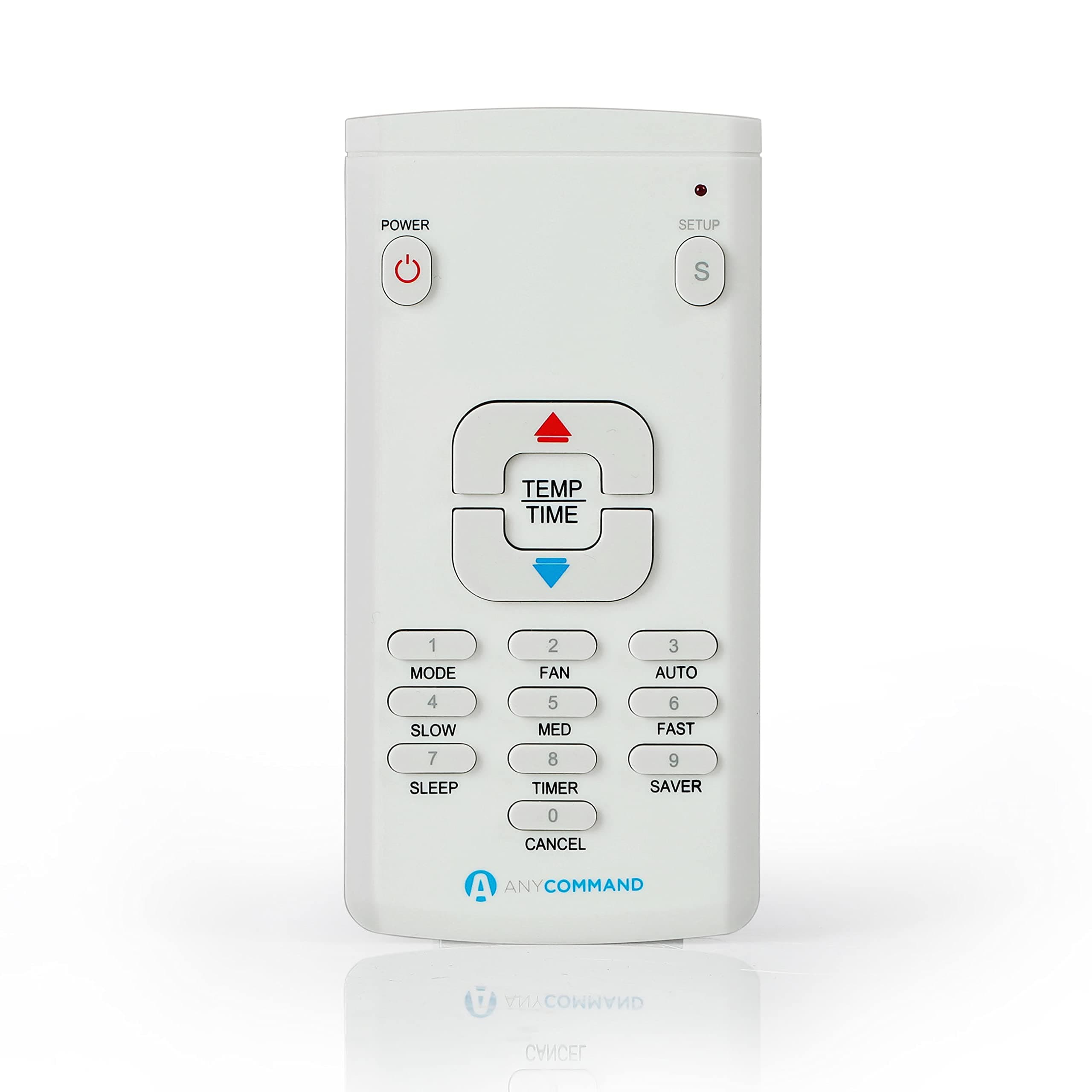 Any Command AC Remote for Over 60 Brands, Universal Air Conditioner Remote Control, Lightweight AC Remote Control Universal with Multiple Modes & Magnetic Back, White