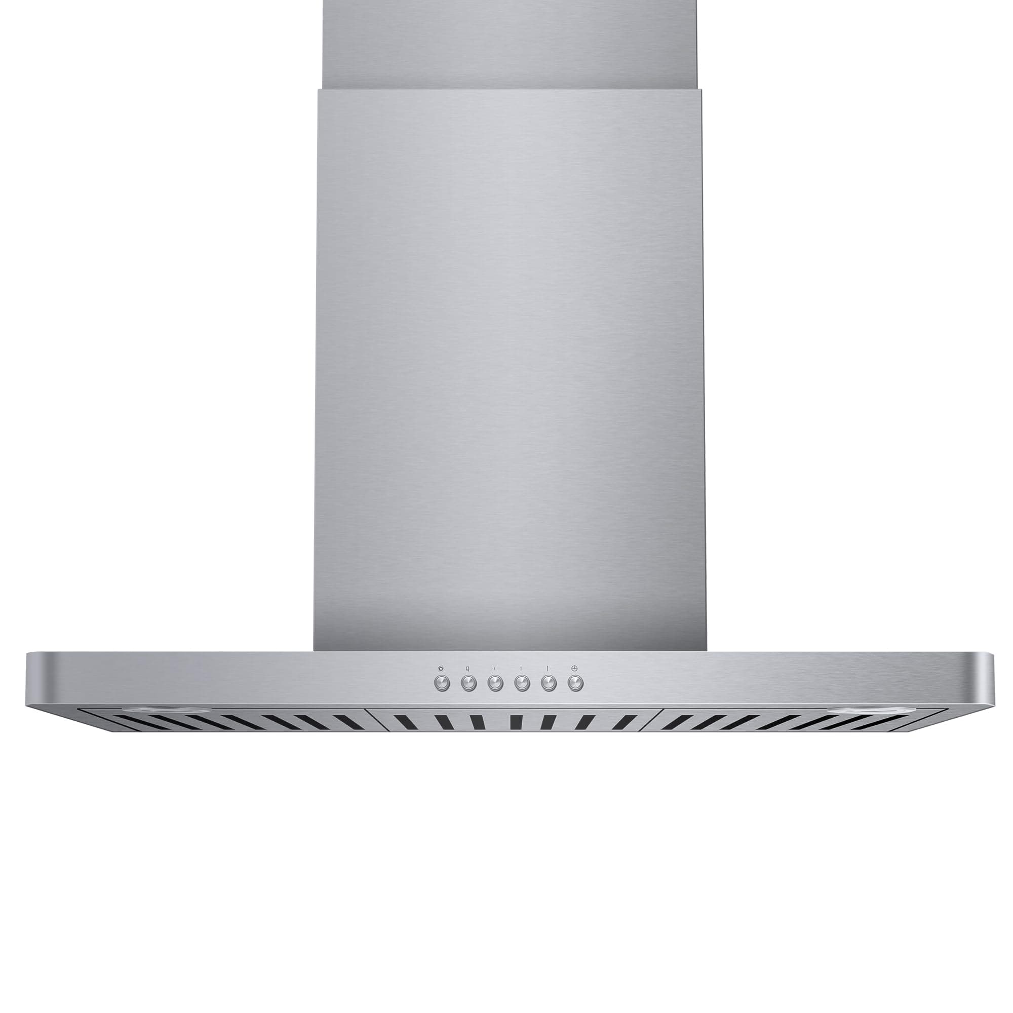 ONEEON 30" Range Hood - 900 CFM Stainless Steel Wall Mount Kitchen Exhaust with 4 Speed Fan, LED Lights, Push Button, Ultra-thin Body, Chimney Style Stove Vent Hood & Ducted Exhaust Vent