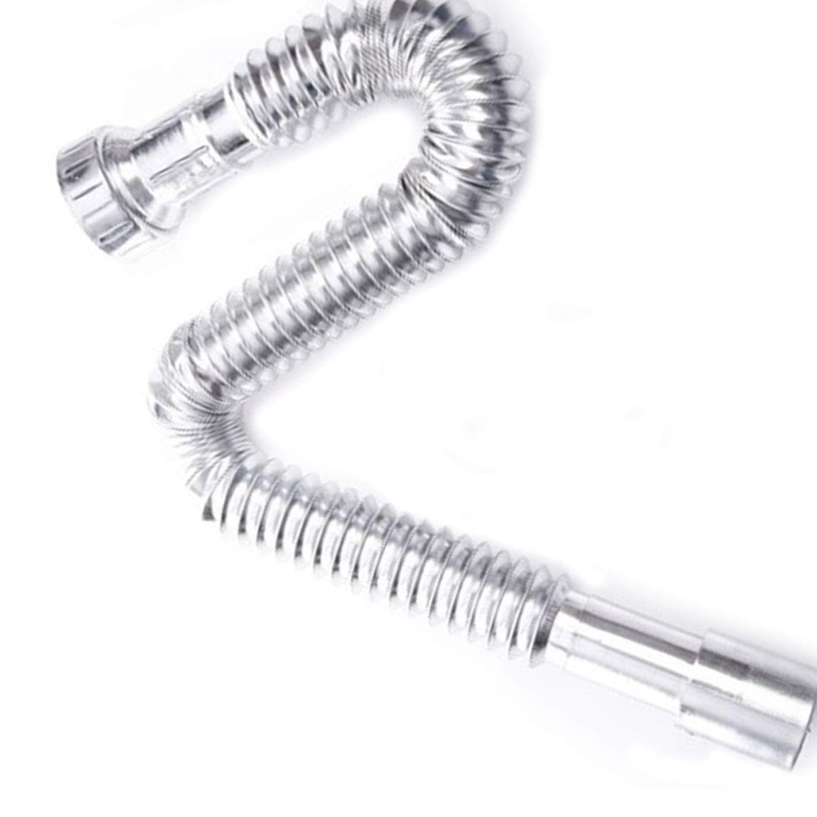 Waste Pipes 33mm Chrome Adjustable Bathroom Basin Sink Connection Outlet Pipe Trap Syphon