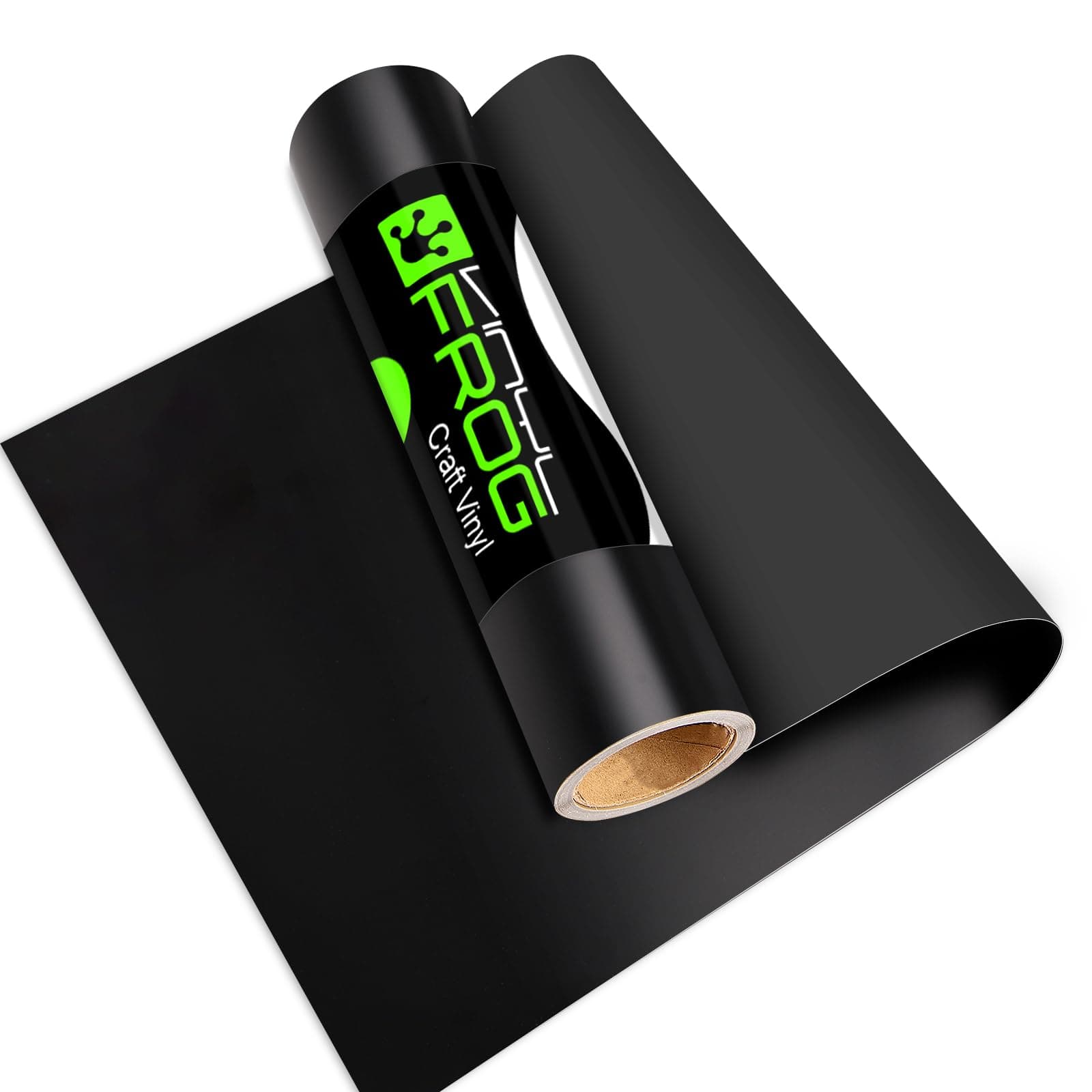 Black Permanent Vinyl Matte Self Adhesive Vinyl Roll 12'' x 10ft Craft Vinyl for Mug Cup Window Home Decors