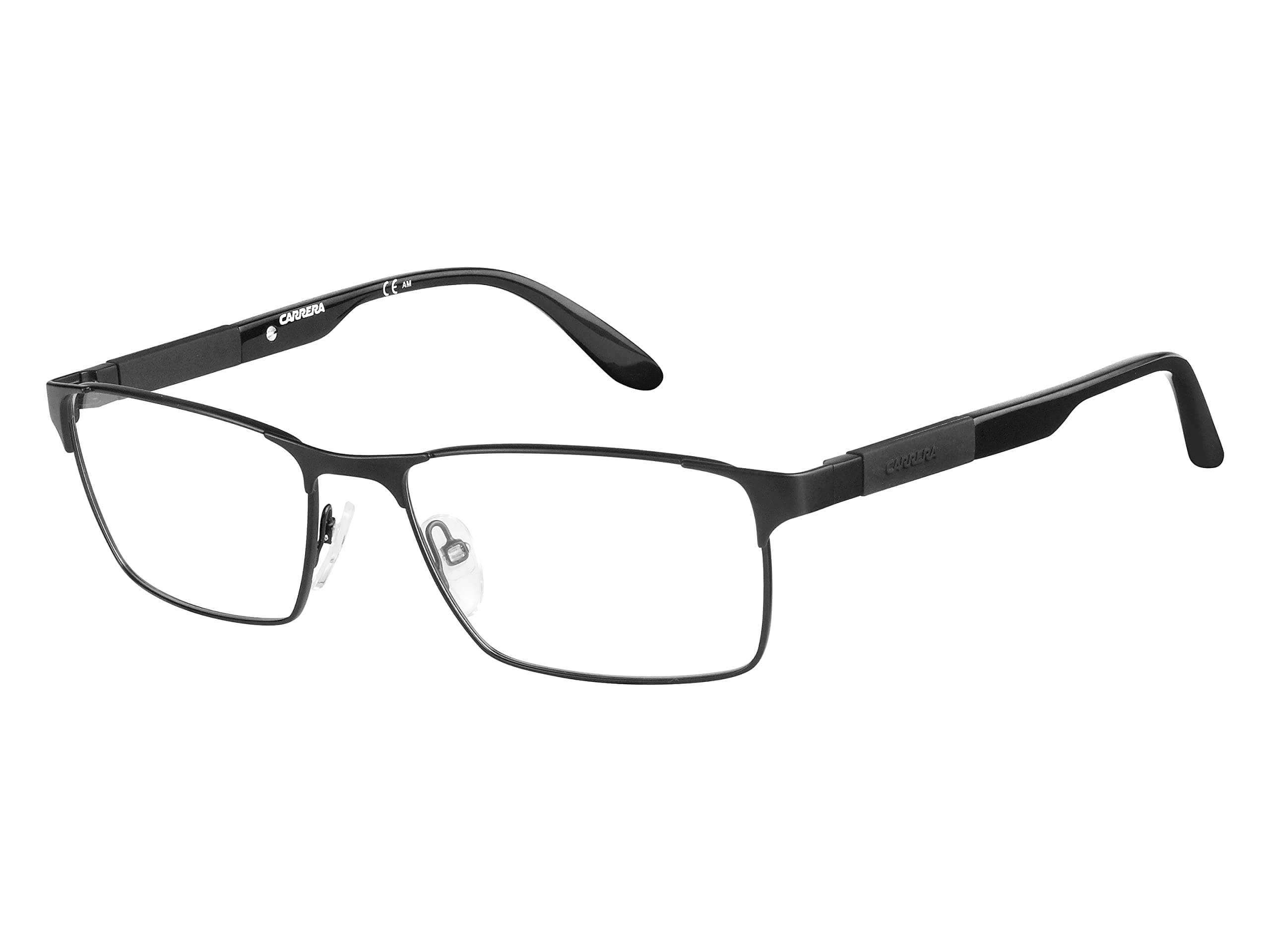 Men's 8822 Rectangular Prescription Eyewear Frames, Black, 56mm, 17mm