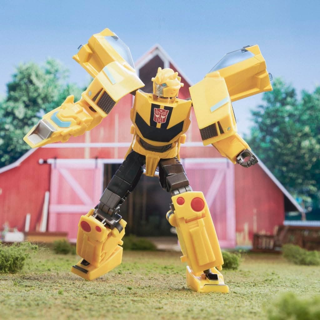 Transformers Toy EarthSpark Deluxe Class Bumblebee 12.5 cm Action Figure, Robot Toy for Children from 6