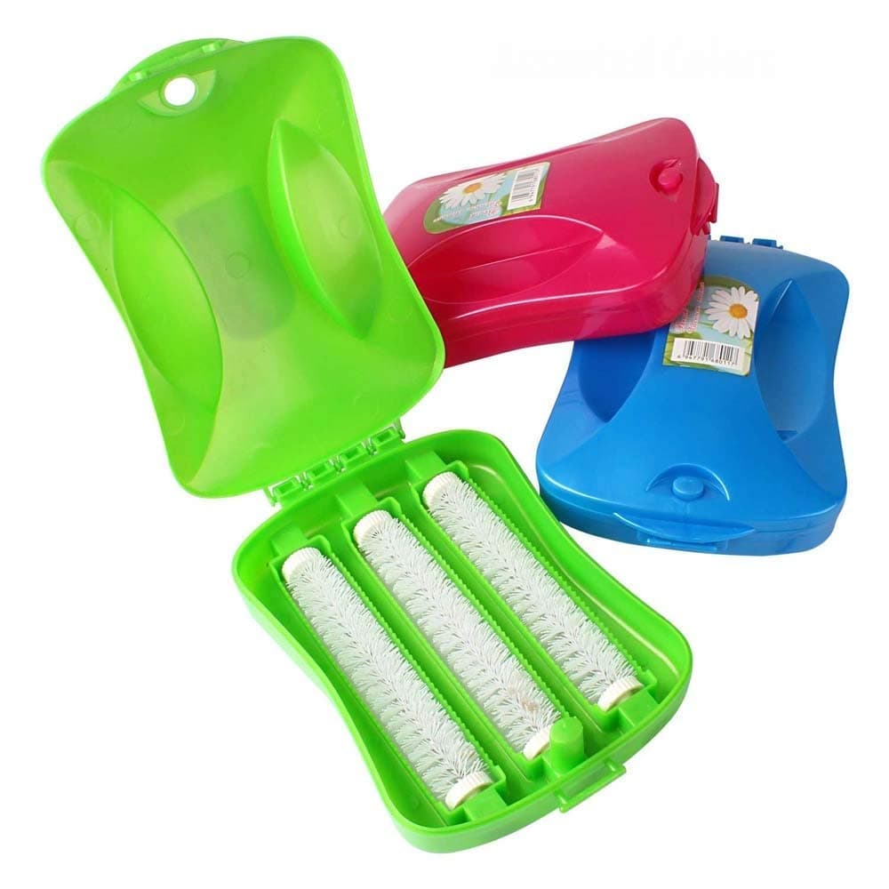 DOCAT Brushes Heads Handheld Carpet Table Sweeper Crumb Brush Cleaner Collector Roller Tool (Multicolor) (Pack of 3)