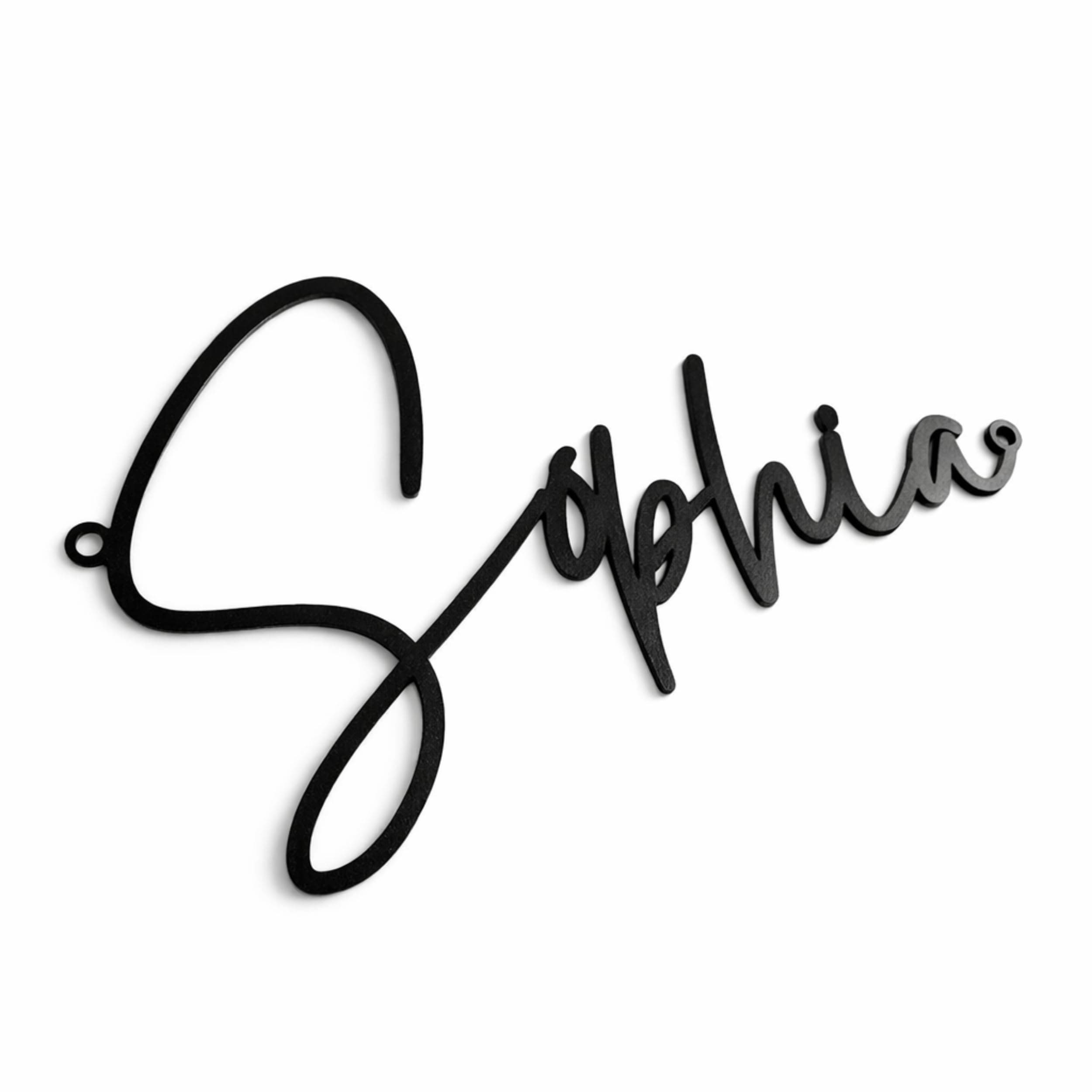 Personalized Metal Name Sign, Custom Steel Wall Decor for Home Family Wall Art Indoor Outdoor