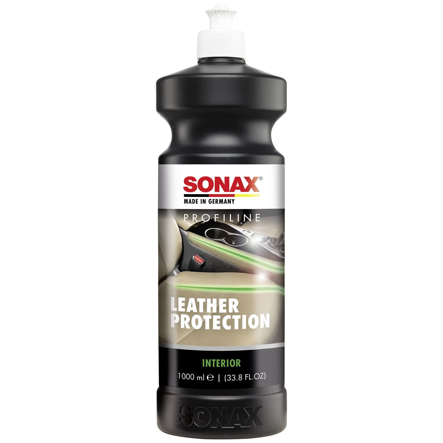 Profiline Leather Care | Nourishing Leather Conditioner with UV Protection | Prevents Cracking & Drying | Hydrophobic Surface Repels Dirt, Dust, & Water | 282300 | 1L