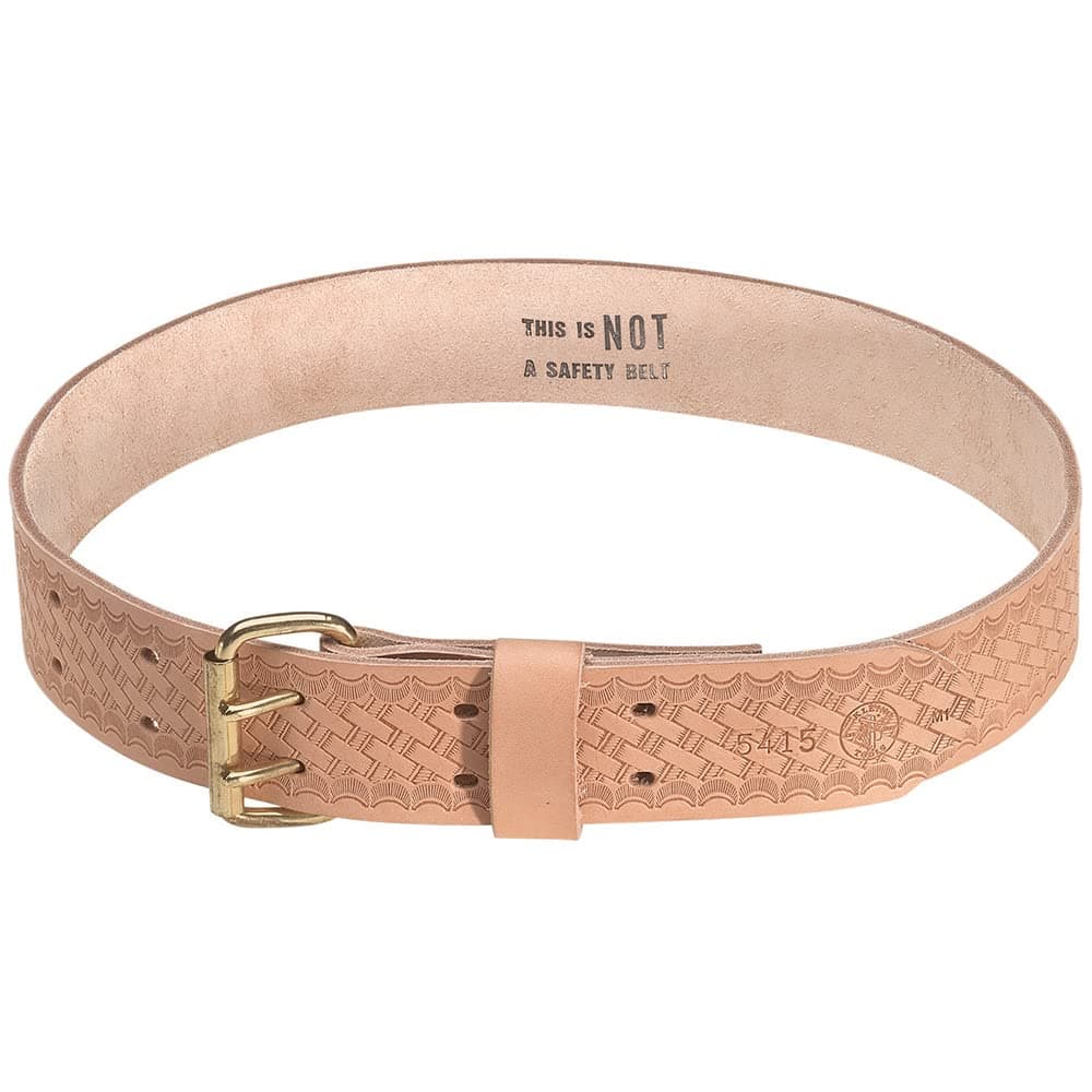 Klein Tools 5415XL Tool Belt, Heavy-Duty Leather Work Belt for Contractors, Construction, Carpenters, Electricians, Framers, Ironworkers, X-Large