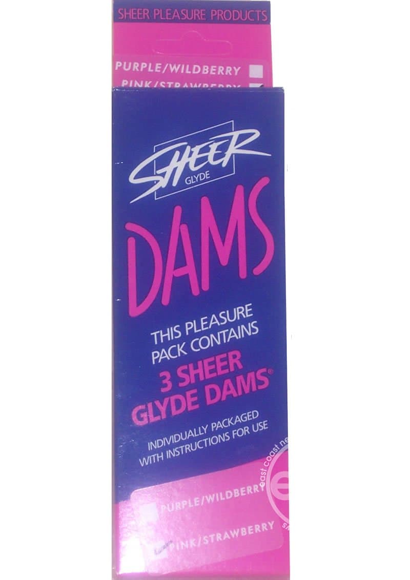 Sheer Dental Dams Pink/strwbry