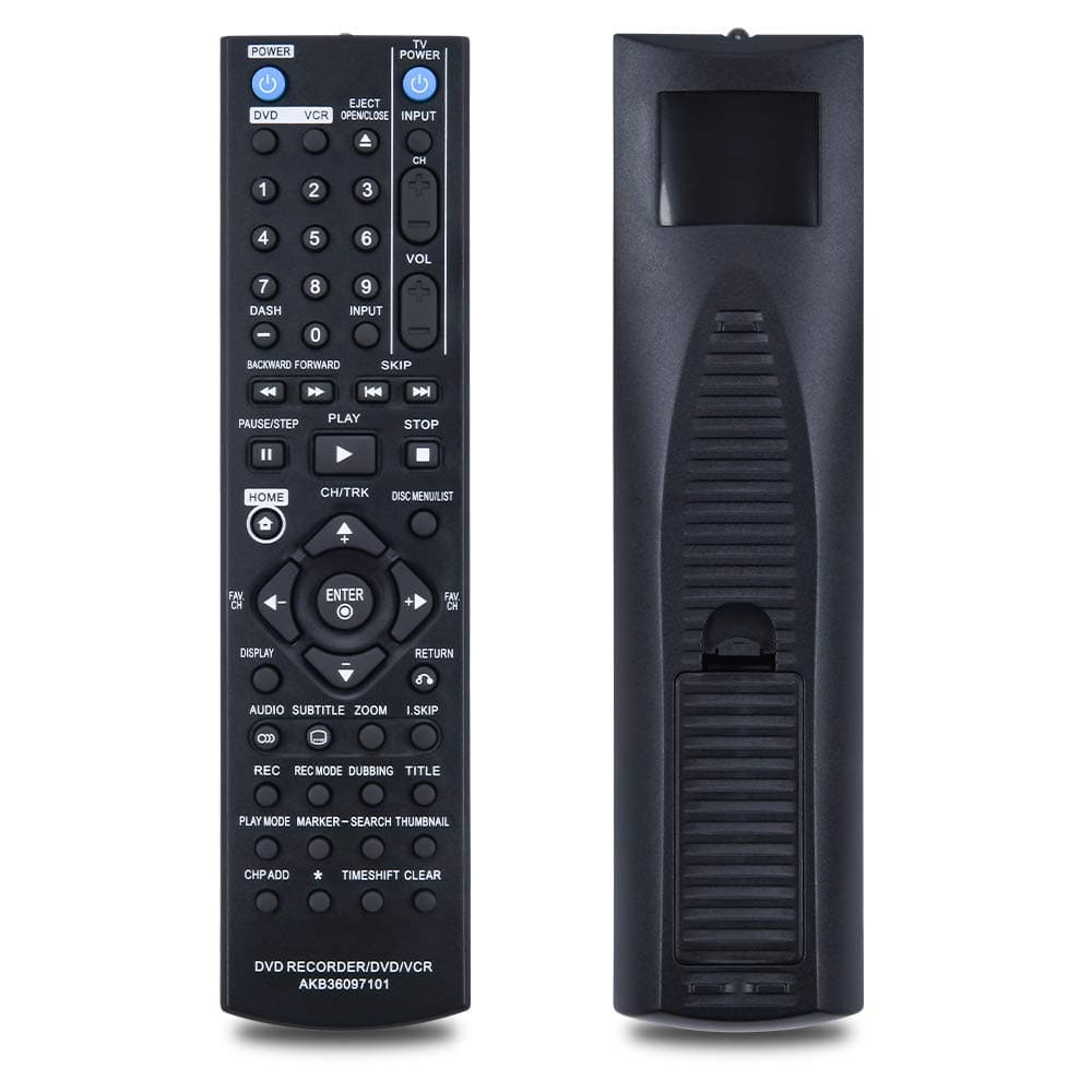 New Replacement Remote Control AKB36097101 for LG DVD Recorder/Cassette Recorder RC397H-M RC397H-M RC897T.BUSALLK RC700N RC897T RC286H RC797T RC286H-M RC297H-M RC397H-M_BUSALLK