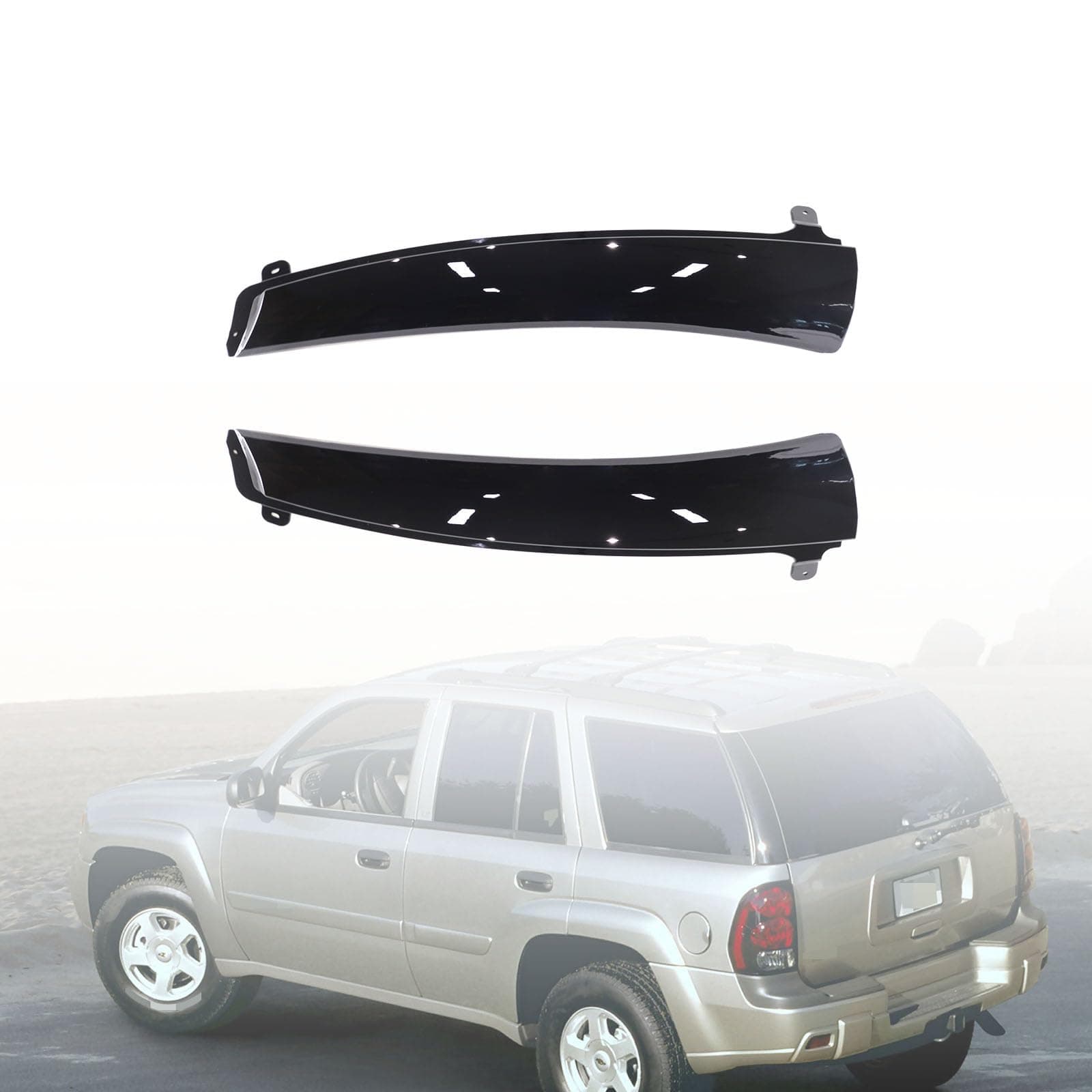 LH & RH Rear Hatch Lift Gate Trim Molding Panel Replacement for 2002-2009 Chevrolet EXT Trailblazer 15067214, 15067215