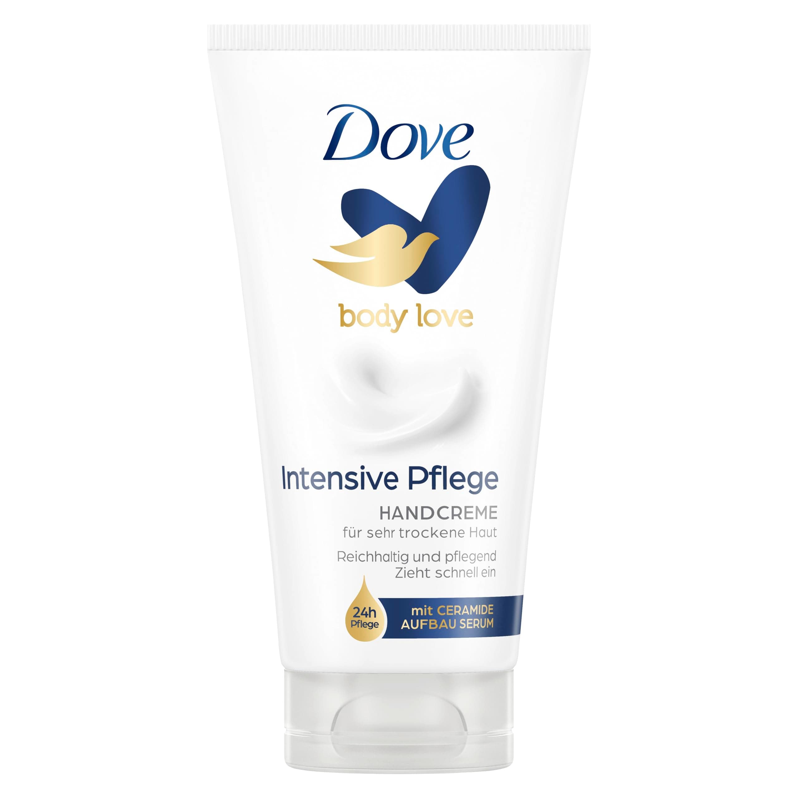 Dove Intensive Hand Cream with Care Duo (Intensive Moisture and Deep Care) Especially for Very Dry Hands, Pack of 1 (1 x 75 ml)