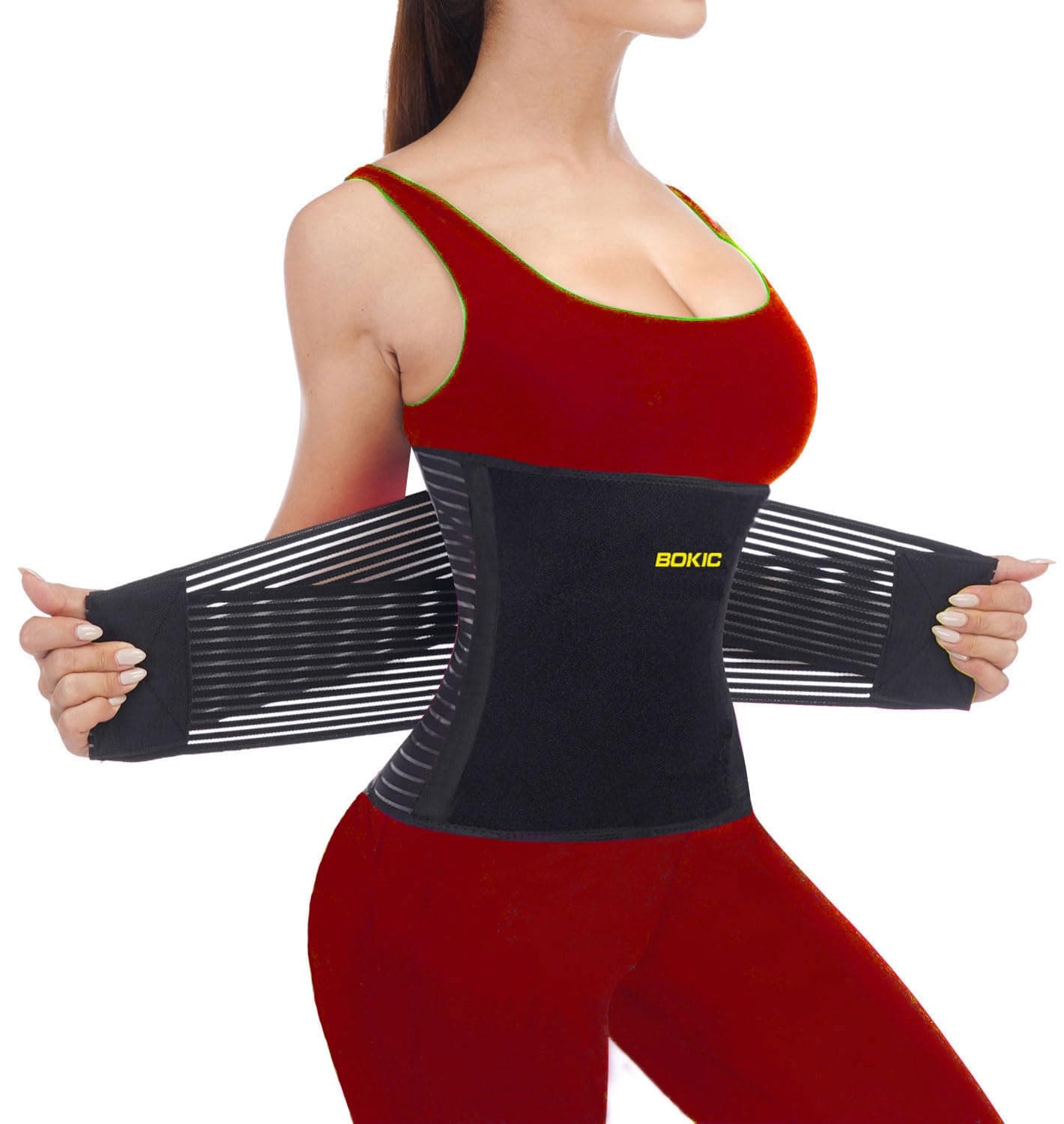 Back Support Belt for Women and Men, Back Brace Relieve Lower Back Pain, Lower Back Brace with 8 Reinforce Bones,Scoliosis, Sciatica,Herniated Disc,for Lifting at Work 04 Black-M