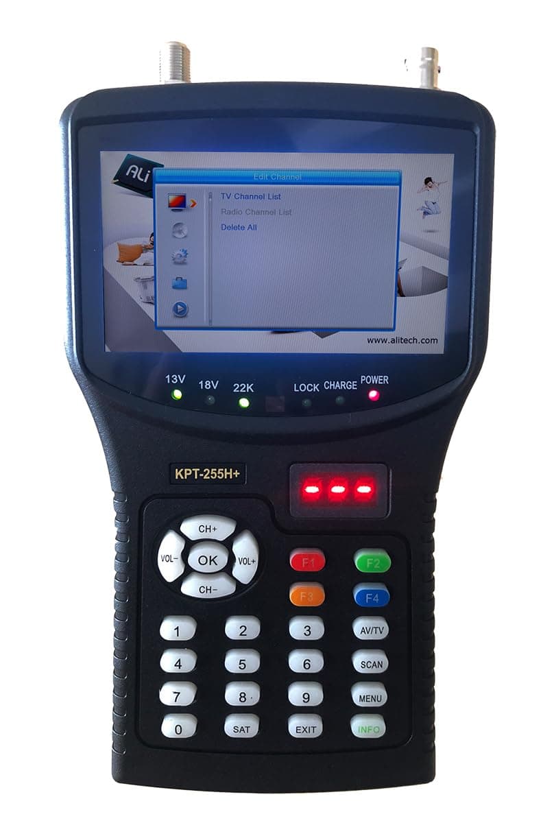 KPT-255H+(Plus) AHD Full HD Handheld Satellite Finder of AHD CVI Analog HD CCTV Camera Tester