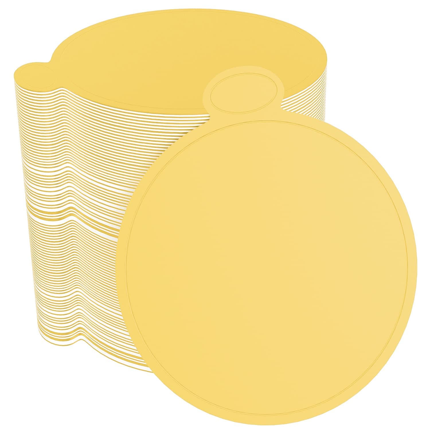 100 Pcs 3.1 Inch Mini Cake Boards Mousse Cupcake Base, Gold 8cm