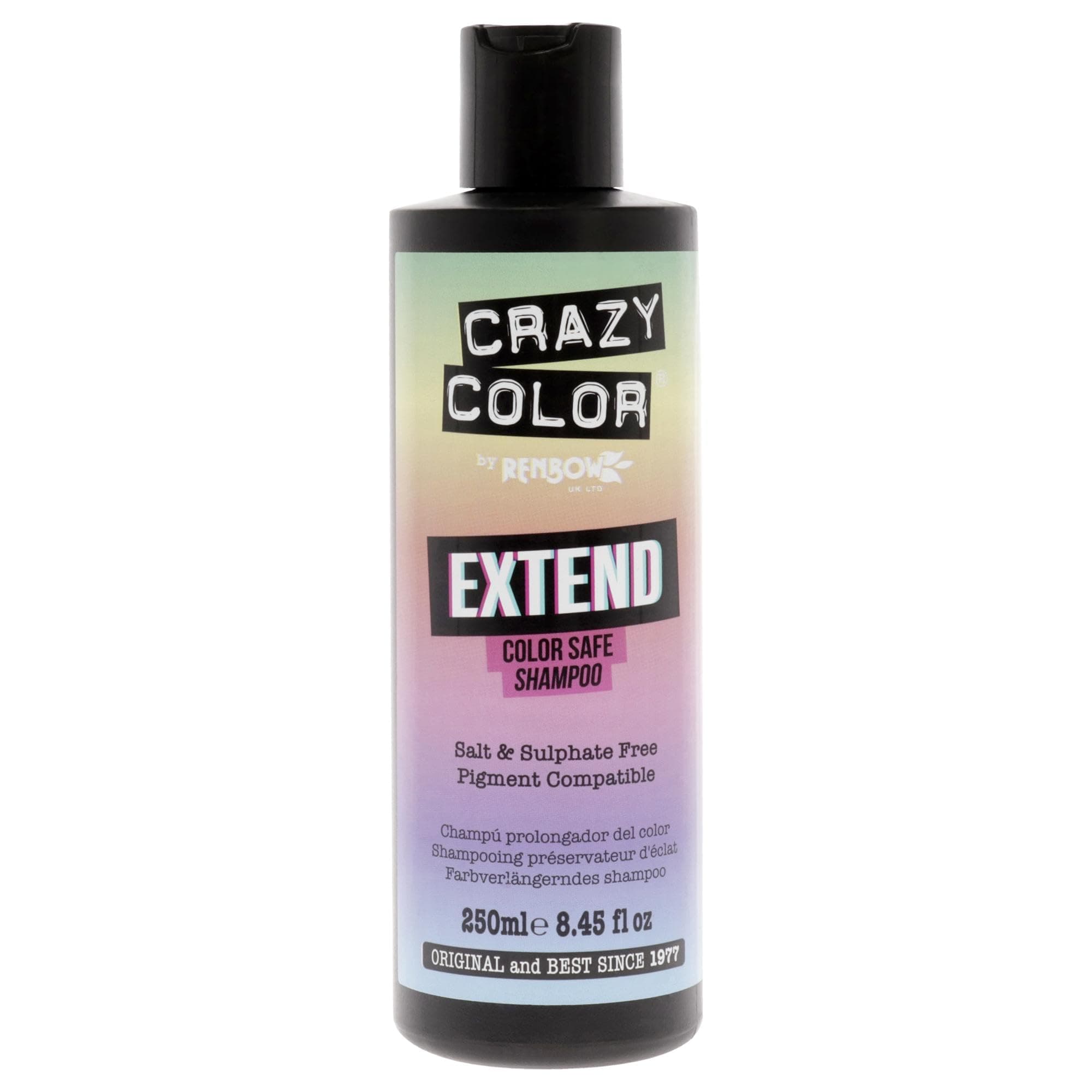 Extend Safe Shampoo, 250mL - Sulfate-Free Color Protecting Shampoo for Treated Hair with Sunflower, Raspberry, and Essential Oils for Enhanced Vibrancy