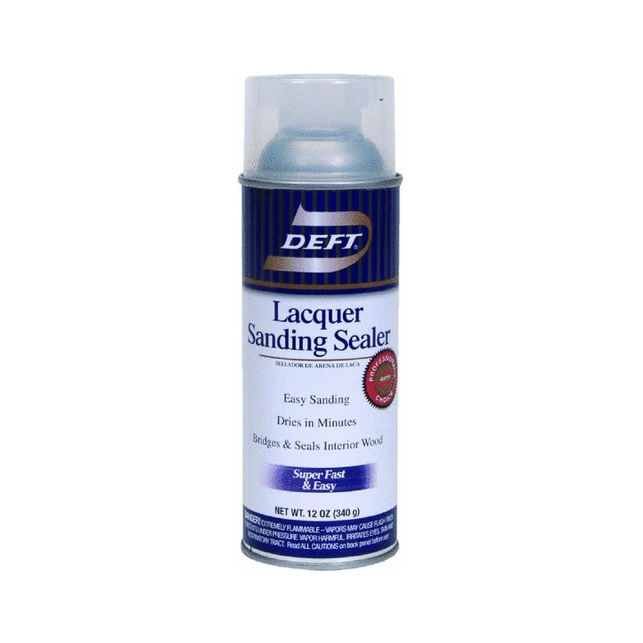 Deft 37125015138 Lacquer Sanding Sealer Spray, 12-Ounce