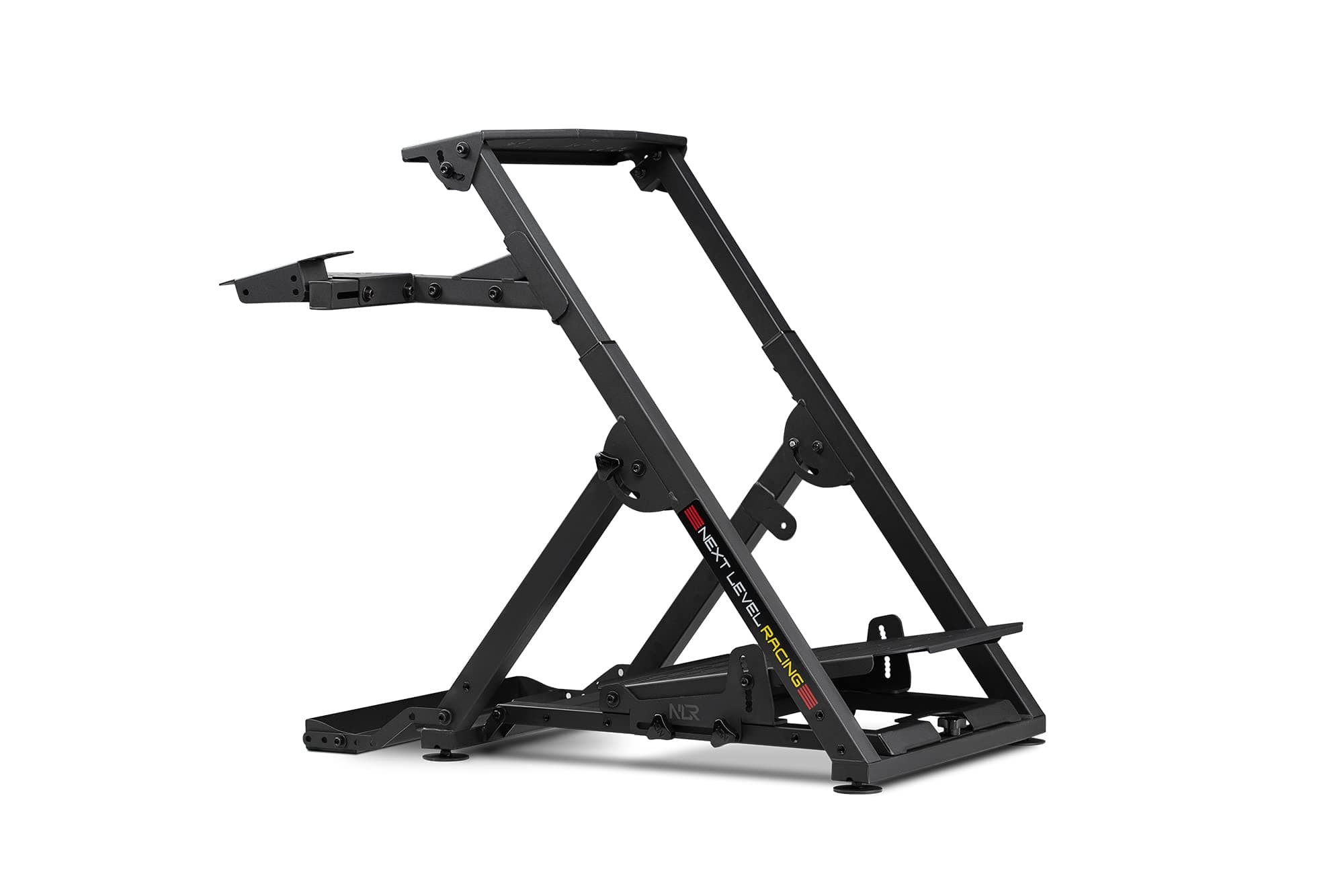 Next Level Racing Wheel Stand 2.0. Steering wheel stand for Thrustmaster, Fanatec, moza Racing on PC and video game consoles. Upgradeable to full cockpit with GTSeat add-on (not included)