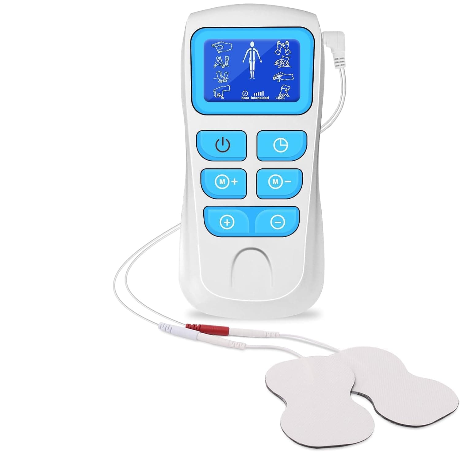 TENS Machine Muscle Stimulator, TENS Electrostimulator, Muscle Stimulator for Back, Arthritis and Back Pain Relief, 8 Modes, 4 Electrodes, 50 Intensity Levels-NO Rechargeable, Joint Pain Relief