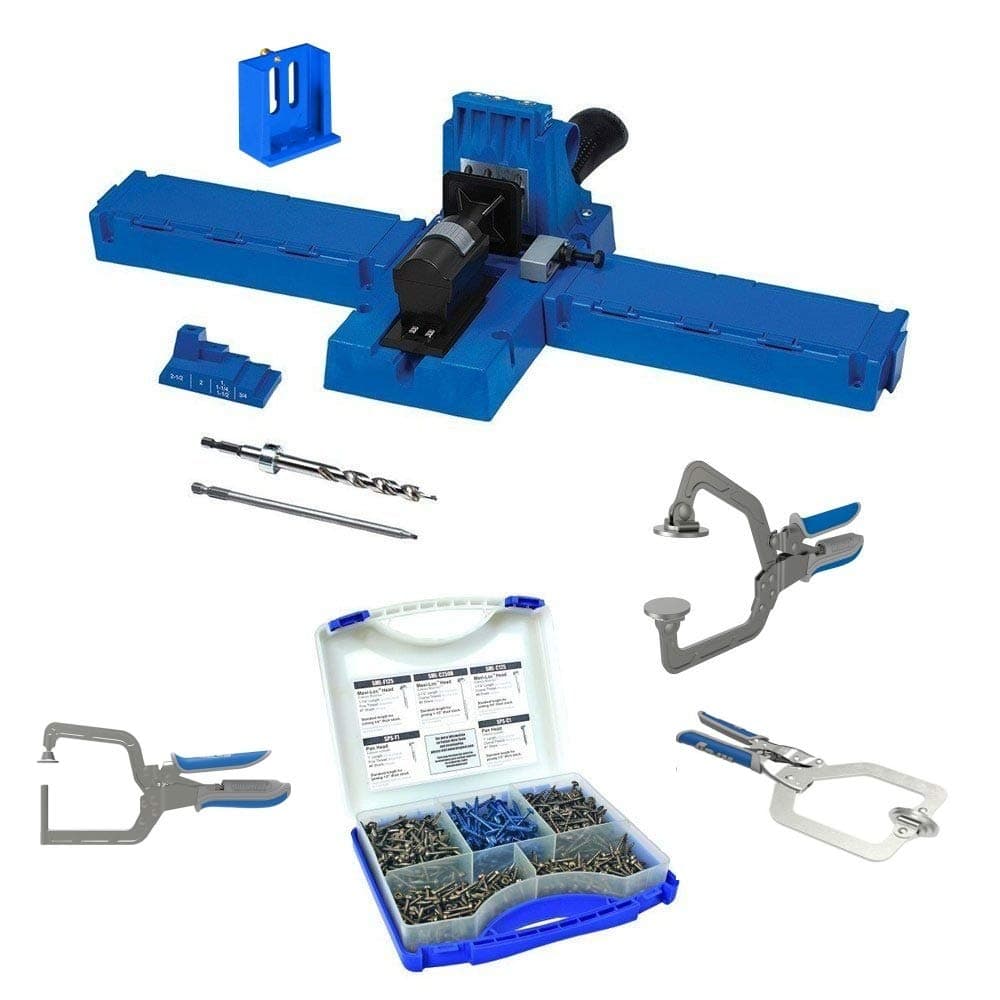 Kreg K5MS-KREG Jig K5 Master System Wood Clamp with Pocket-Hole Screw Kit and Clamp Bundle