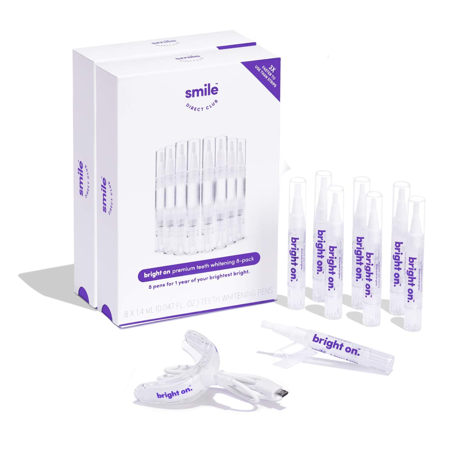 Teeth Whitening Kit with LED Light - 8 Pack Gel Pens