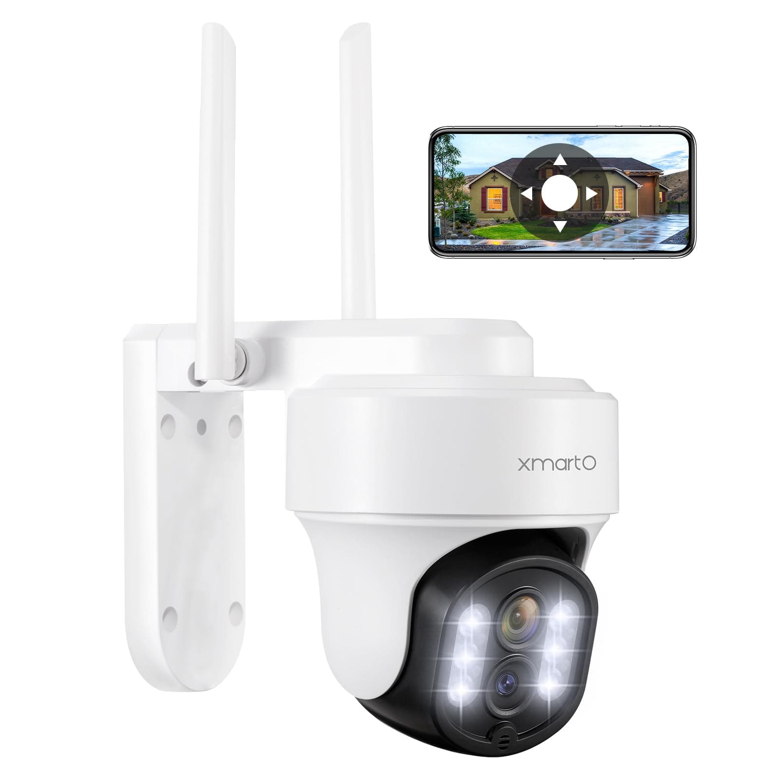 10X Zoom Security Camera, 6MP HD Wireless PTZ Home Security System for Indoor Outdoor Surveillance, Security Camera System with Auto Tracking, 24/7 Surveillance, 2-Way Audio