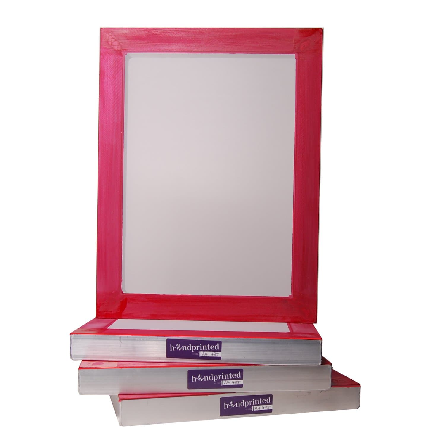 Aluminium Silk Screen 43T mesh, A4, by Handprinted