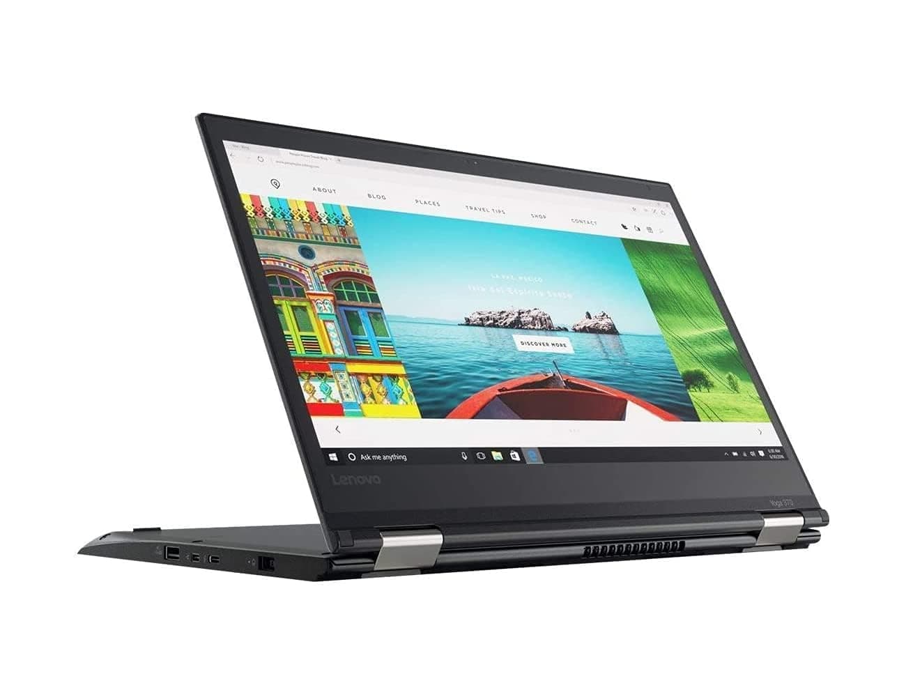 Lenovo ThinkPad Yoga 370 Touch Laptop with Intel Core i5-7300U, 8GB DDR4 RAM, 256GB SSD - 13.3" - Black - 20JH002AUS (Renewed)