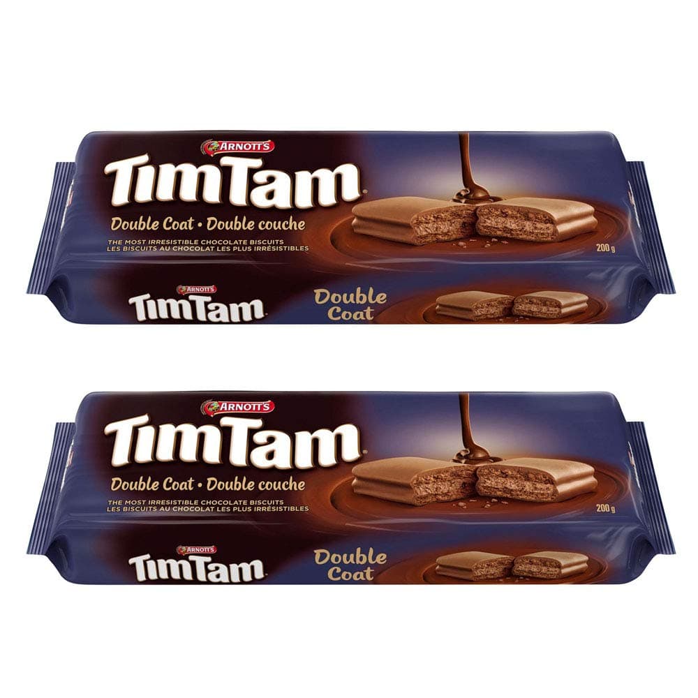 Tim Tam Double Coat Chocolate Biscuit, 200g/7.1oz, 8-Pack, Imported from Canada
