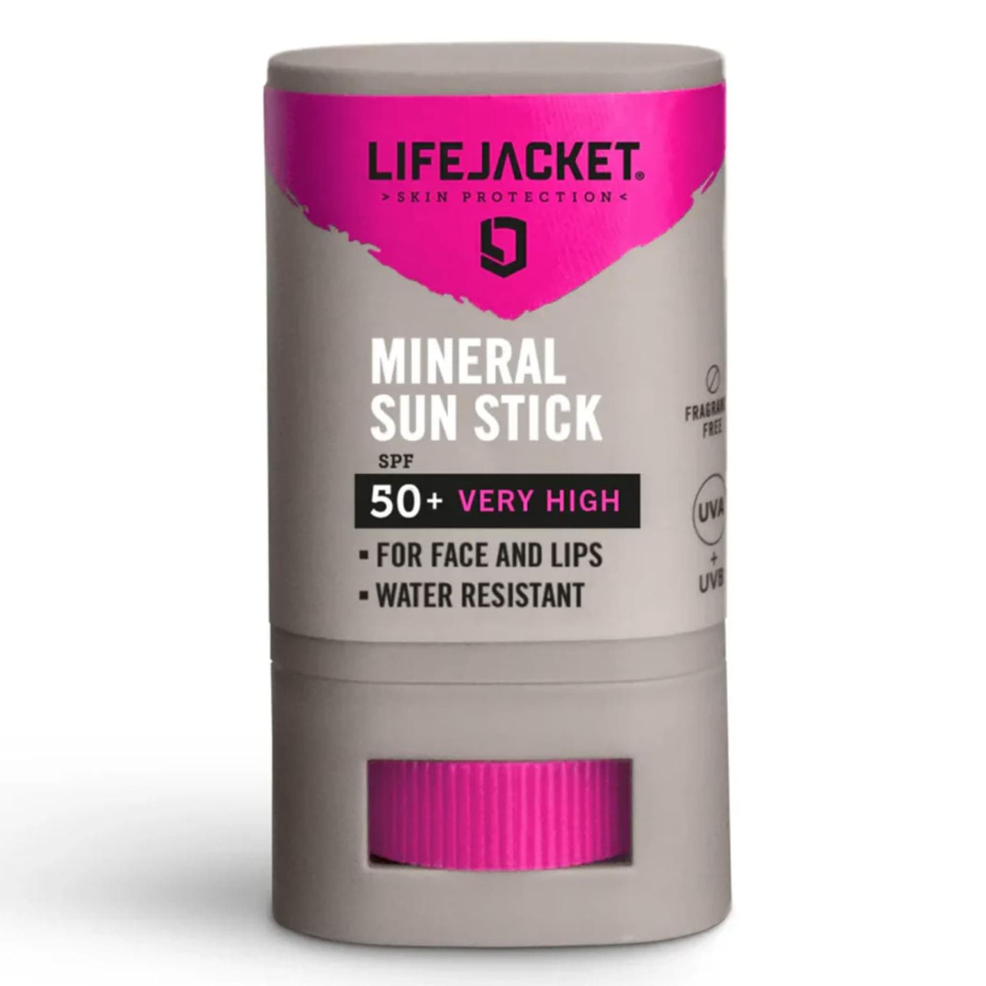SPF 50+ Zinc Based Mineral Sun Stick for Face and Lips - Reef Safe, Water Resistant + Clinically approved for Sensitive Skin - Sun Block Stick - Surfers, Ski & Beach - LifeJacket Skin (20g)