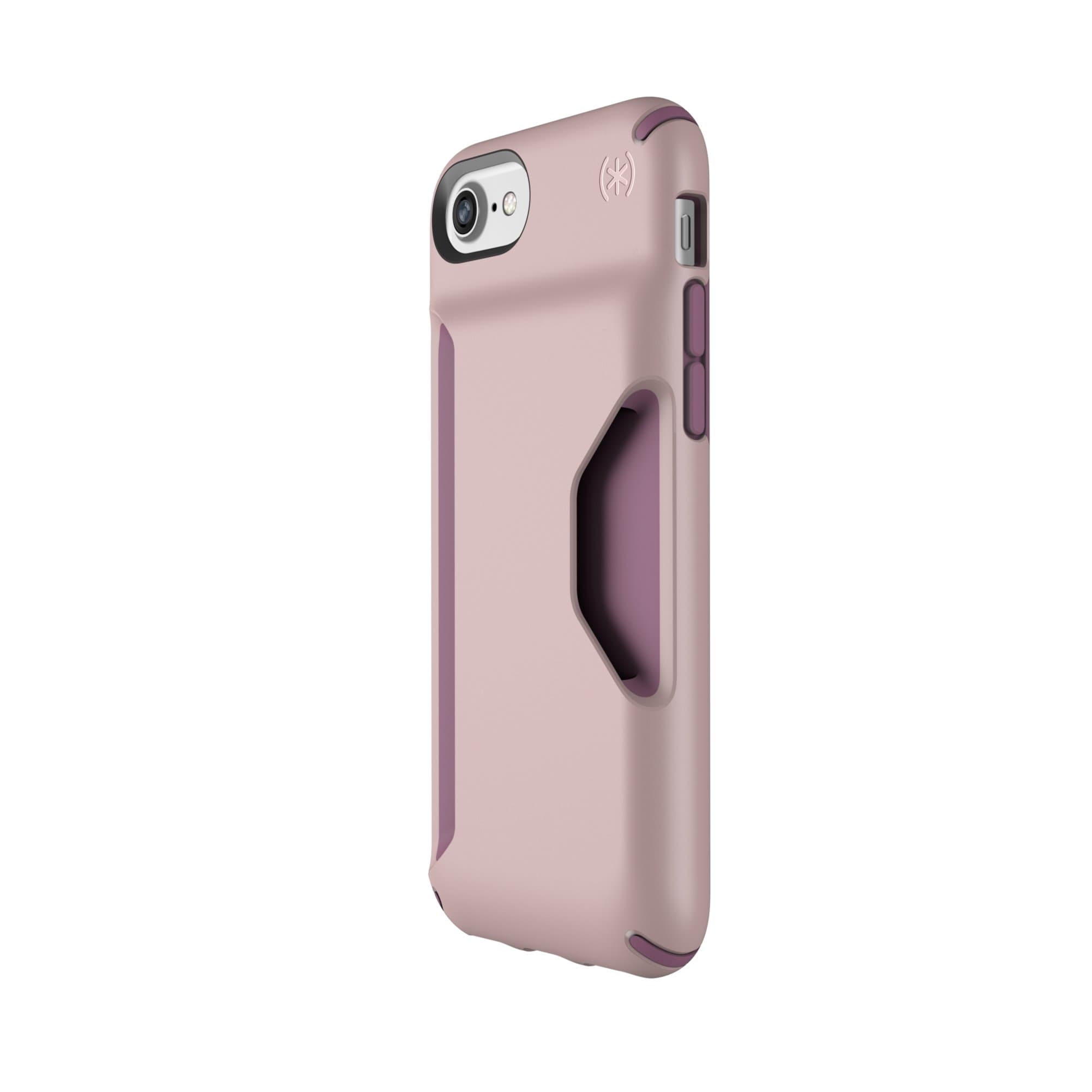 Speck Products Presidio Wallet iPhone SE 2020 Case/iPhone 8/7/6S/6 - Clay Pink/Plum Berry Purple