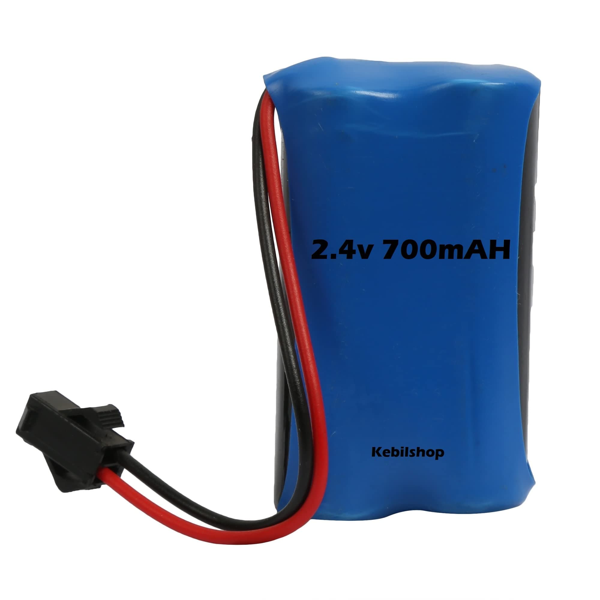 KEBILSHOP 2.4 Volt 700mAh Ni-CD Rechargeable Batterry Cell(2 X AA 1.2V) for Toys,Drone,DIY,Industrial All Purpose Use (2.4 Volt)