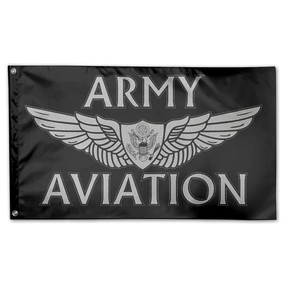 Qmenbeebki Elel US Army Aviation with Aircrew Wing 100% Polyester Fiber Flag of The Family 3 'x 5 '