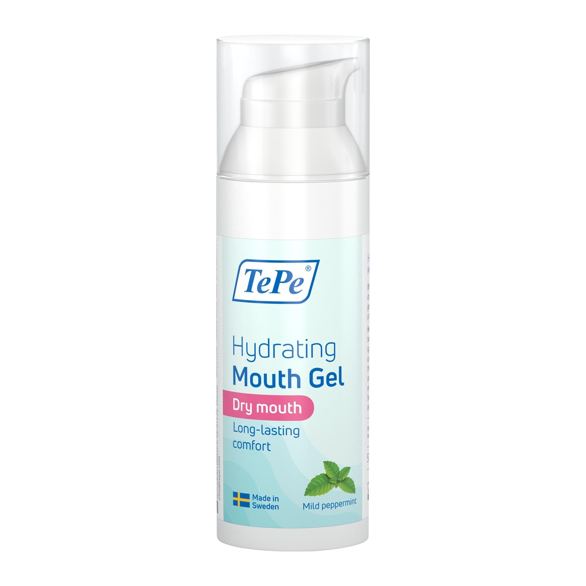 Hydrating Mouth Gel for Dry Mouth, mild Peppermint, Mouth Gel to Ease The Feeling of Dry Mouth, Easy on-The-go