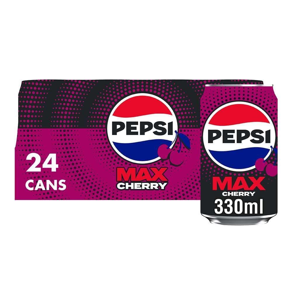 Max Cherry No Sugar Cola Cans 24 x 330ml
