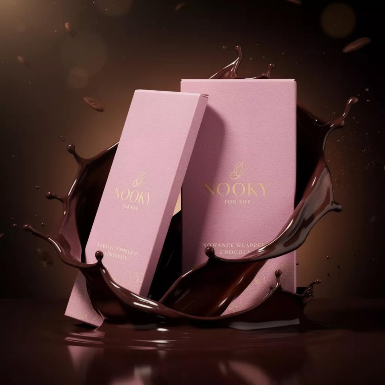 InstaEats Nooky Dark Chocolate Bars For Her|Luxurious Dark Chocolate For Uplifting Mood|Best Gift For Her (Pack Of 2),58 Gram