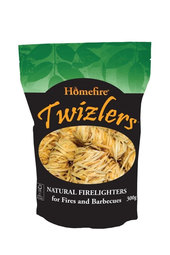 Homefire Twizzlers Firelighters Wood Wool, 300g