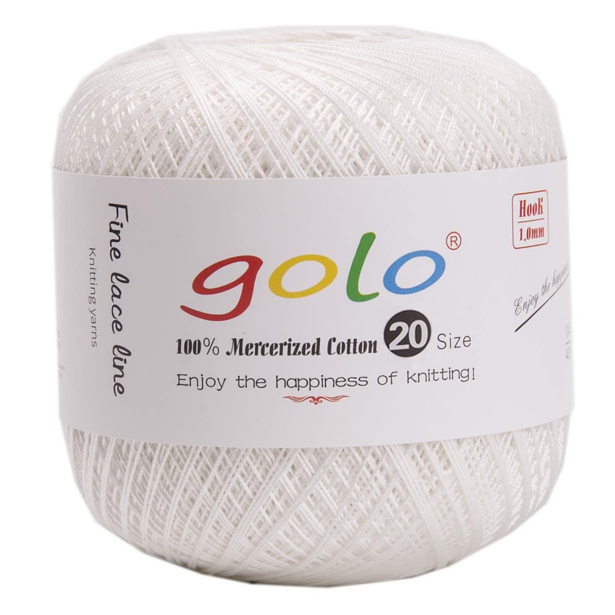 golo Crochet Thread Size 20 Yarn for Hand Knitting Yarn for Crocheting Tatting Yarn