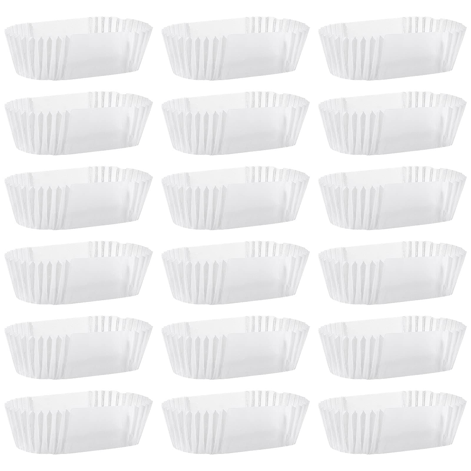 DOITOOL1000 pcs Loaf Tin Liners Straight Baking Paper, Mini Loaf Tin Cake Liners, Mini Loaf Cake Cases Disposable for Cupcakes Breads Muffins and Candies (7.3 x 3.5 x 2.5 cm/White) (O34JEC515199)
